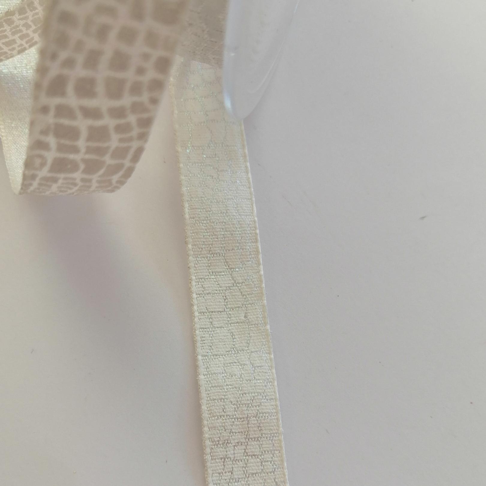 nastro bianco effetto craquele Stafil 15 mm x 1 mt