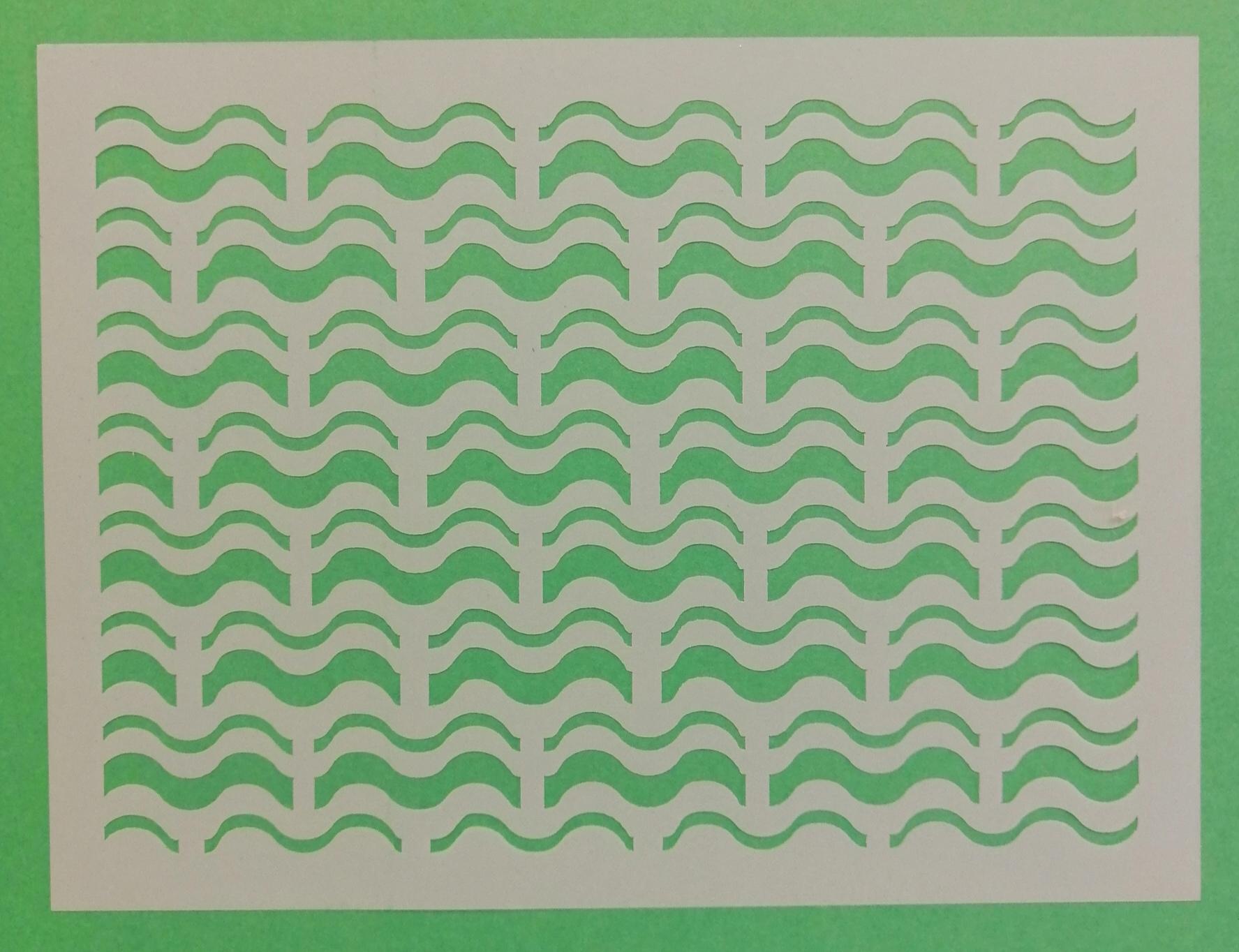 Stencil onde stamperia 15 x 20