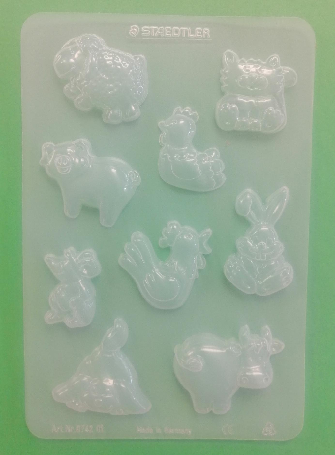 Stampo FIMO a fantasia decori animali pasquali staedtler 15 cm x 23 cm