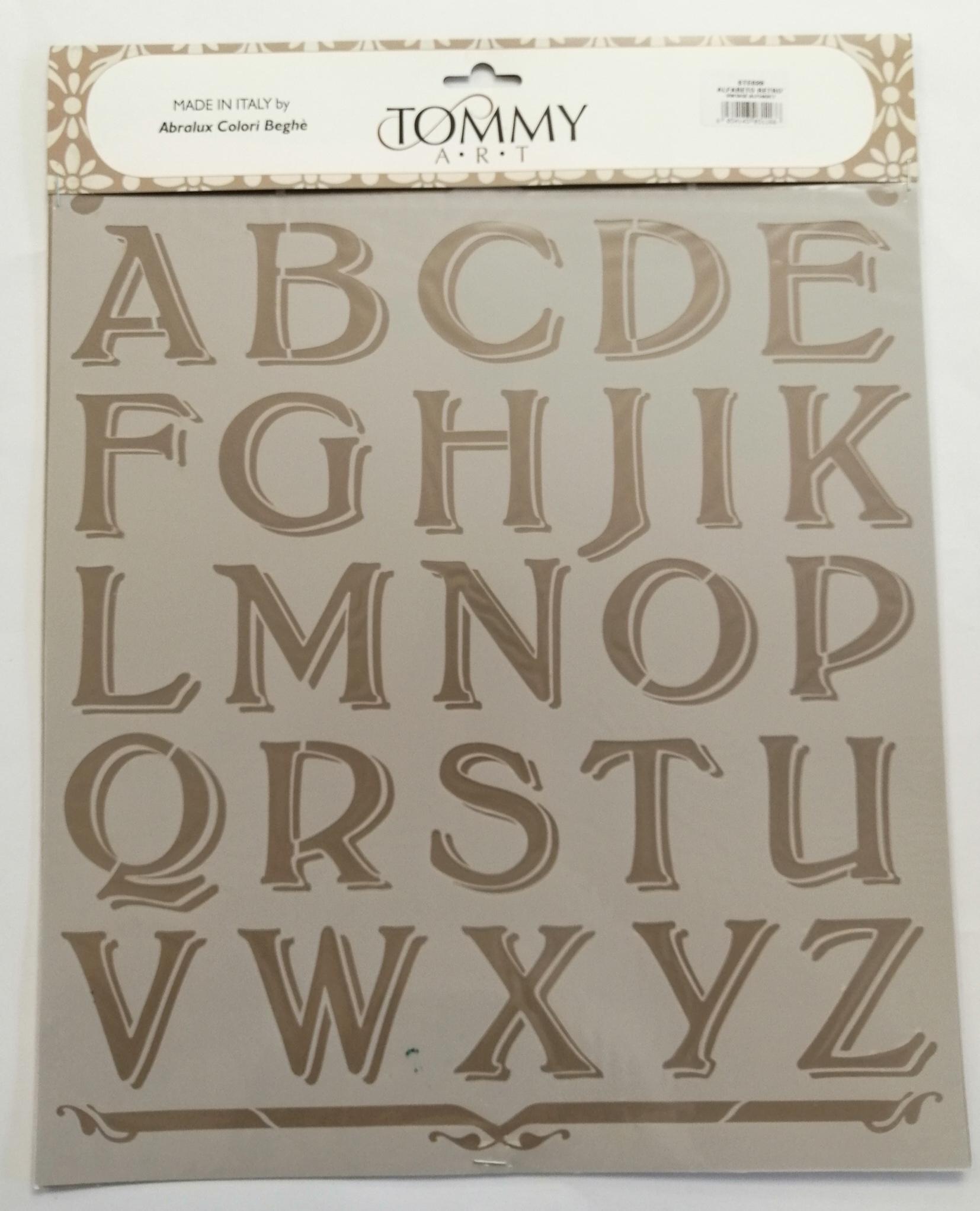 Stencil alfabeto corsivo moderno tommy art 34 x 40 cm - Bagheria (Palermo)