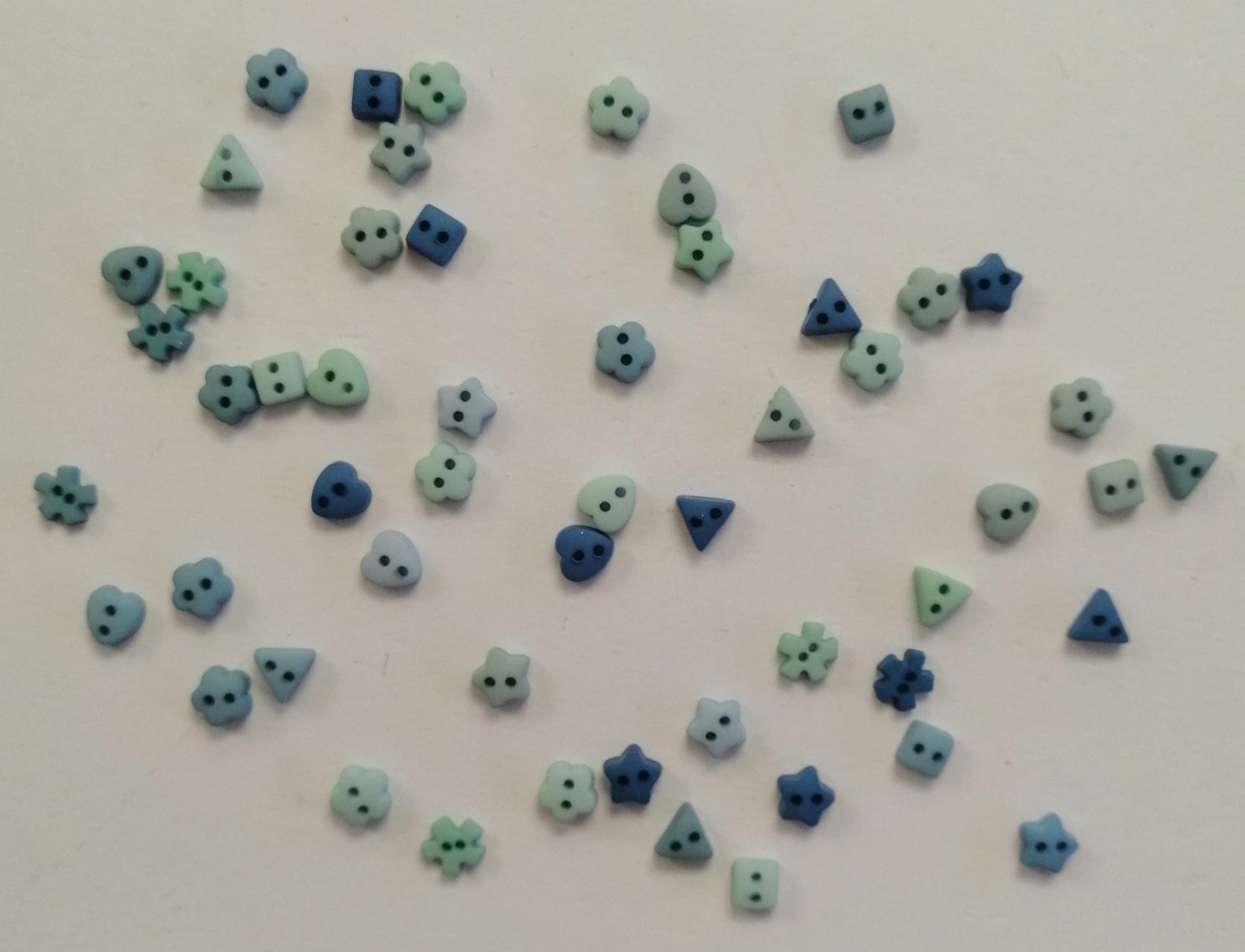 bottoncini in resina vari modelli e colori Stafil busta da 50 pezzi diametro 5 mm circa