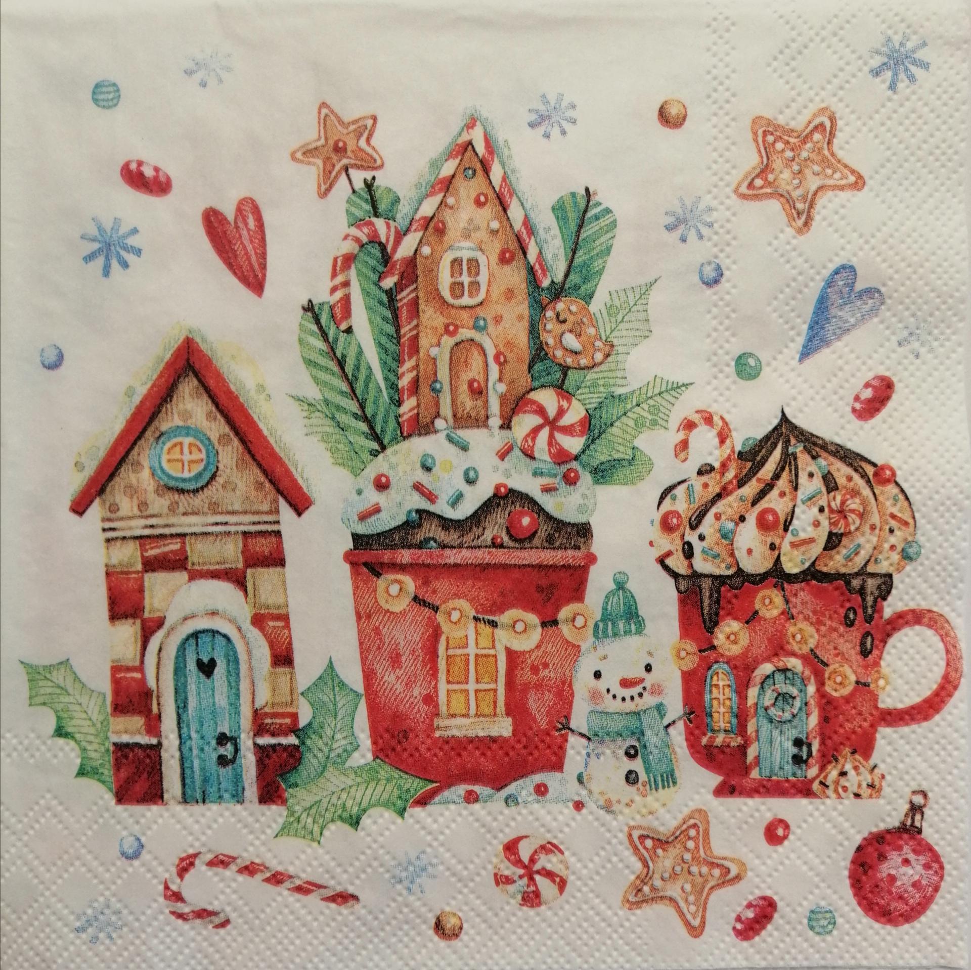 tovaglioli per decoupage decori natale arti e grafica busta da 2 pezzi  33x33 cm - Bagheria (Palermo)