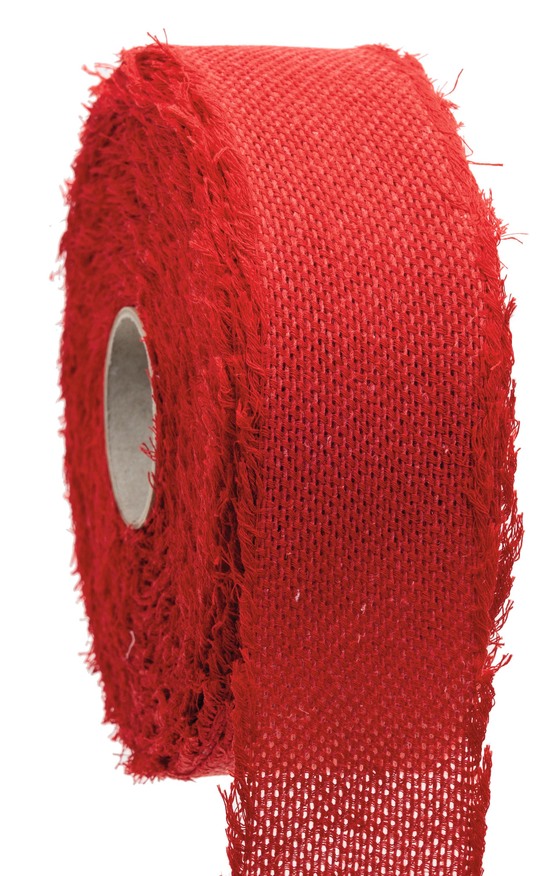 nastro nature rustico colore rosso Goldina 55 mm x 1 mt