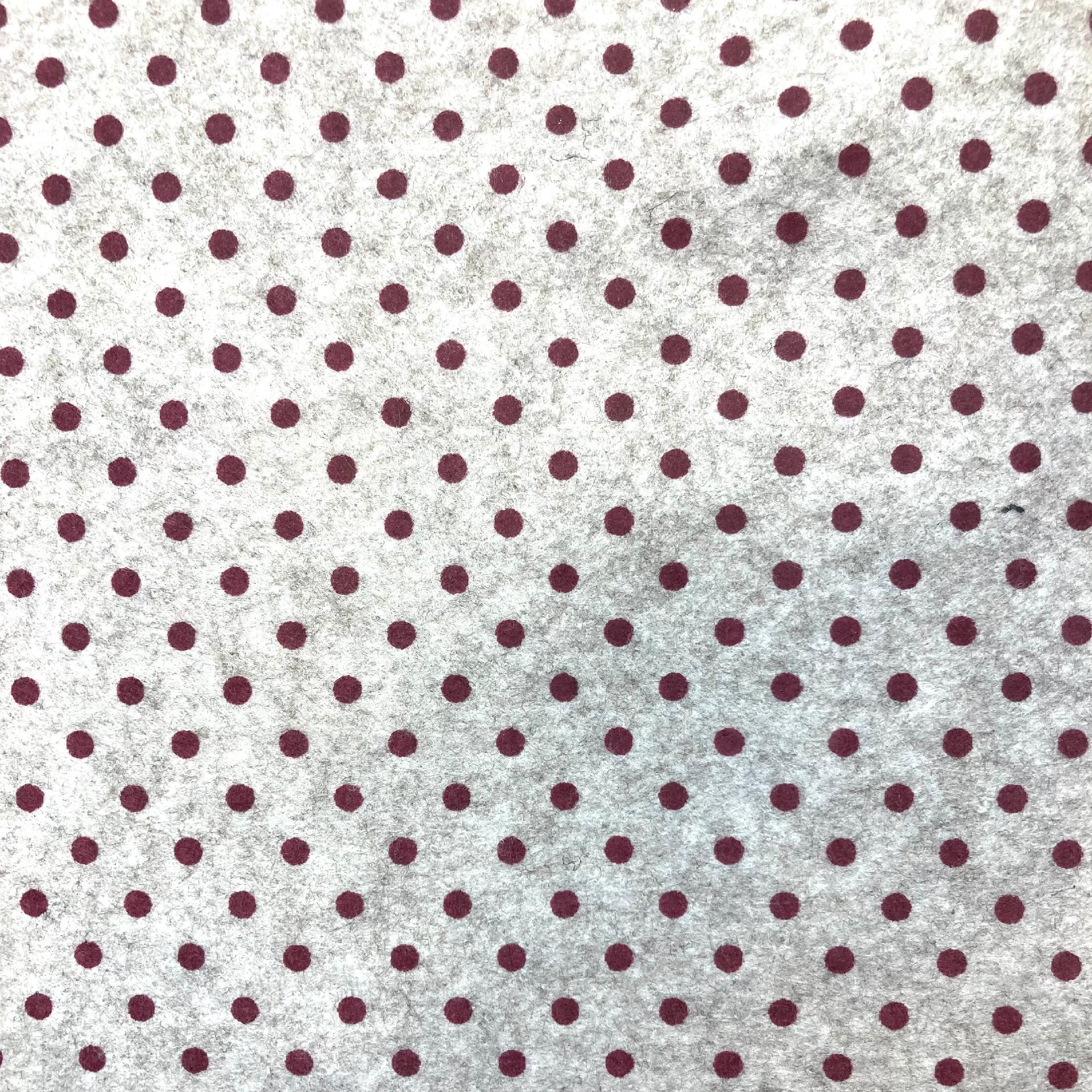 Pannolenci talpa  con pois rossi stafil 90x50cm
