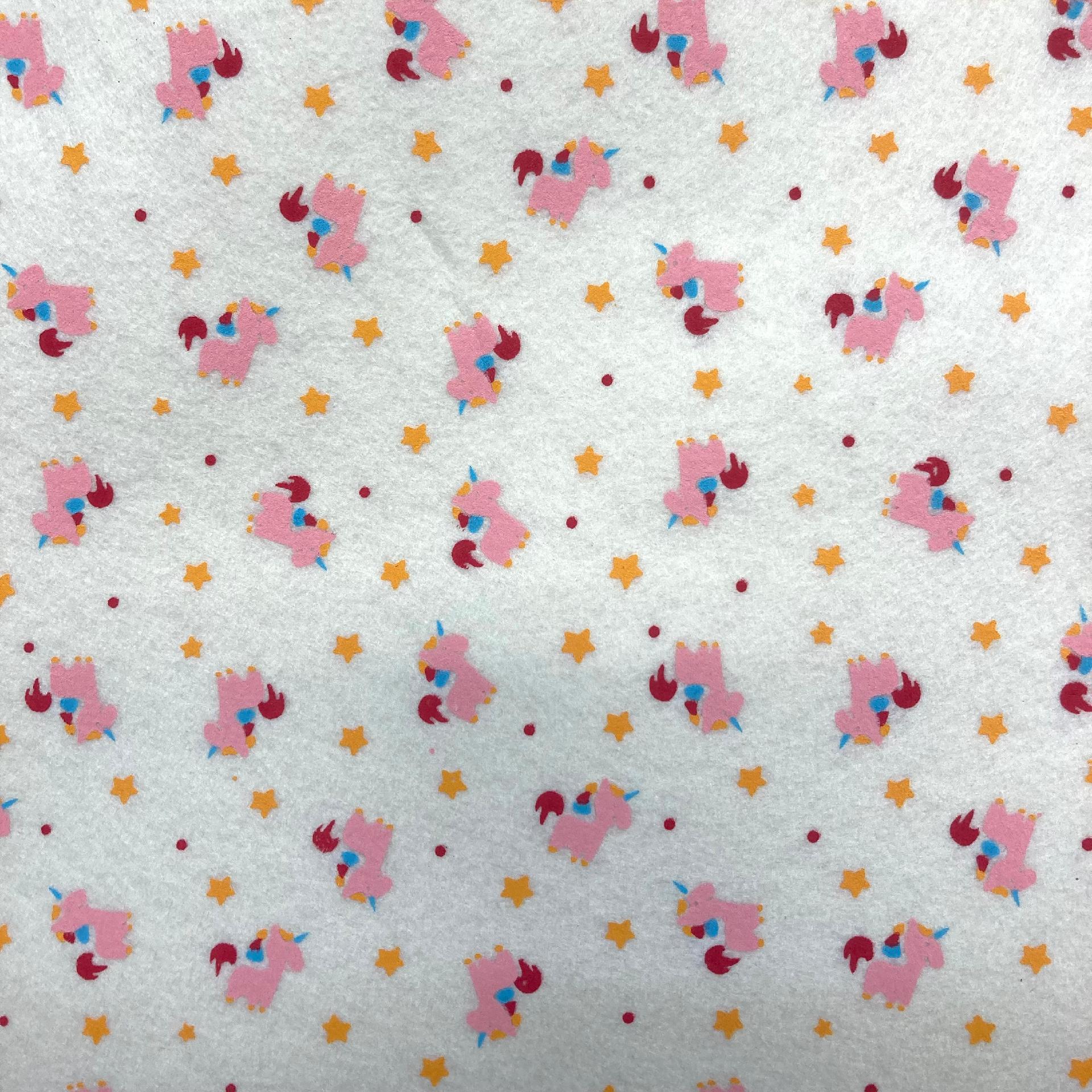 pannolenci stampato bianco con unicorni rosa stafil 30 x 40 cm - Bagheria  (Palermo)
