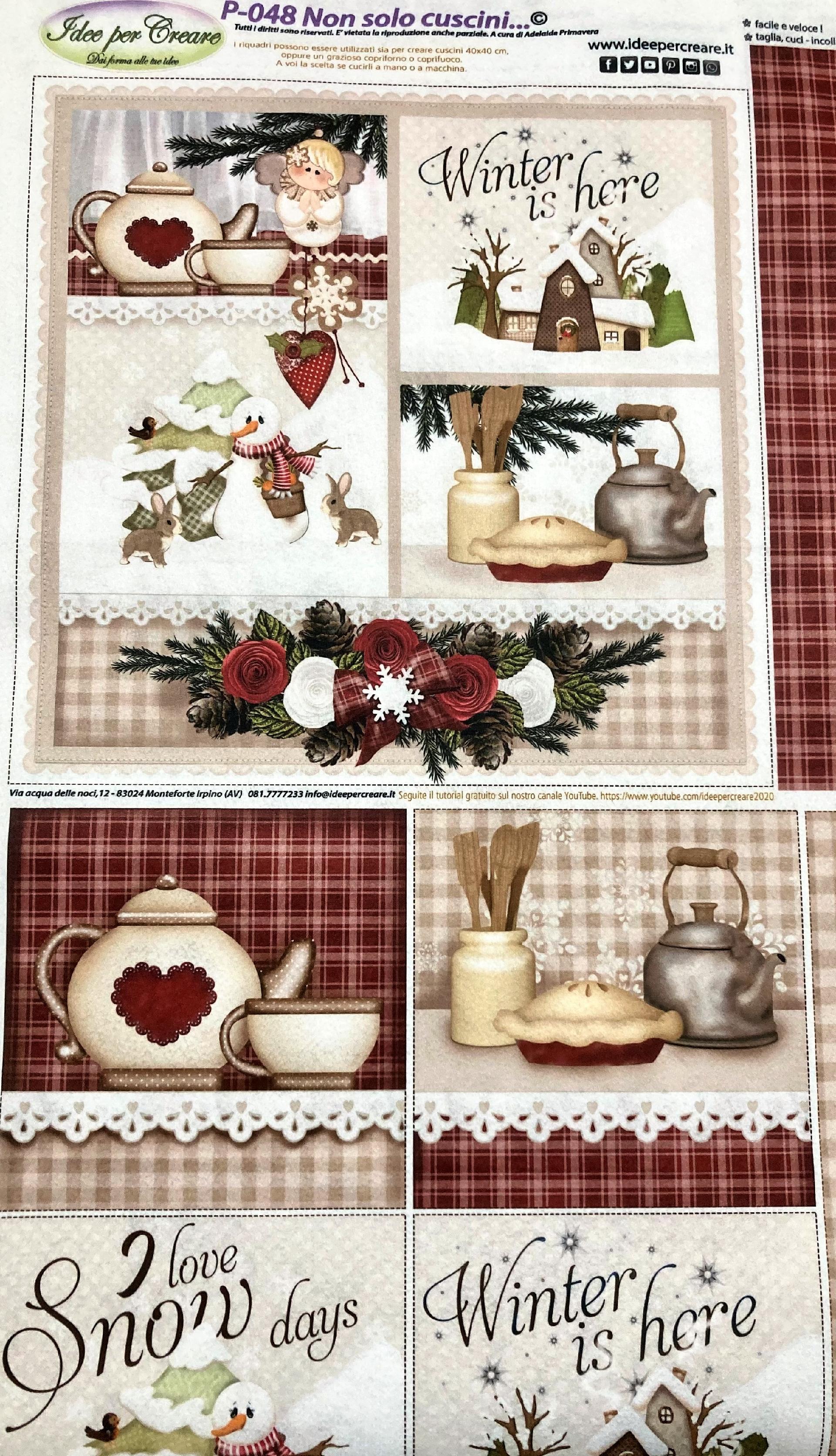 Feltro stampato Non solo cuscini... idee per creare 1 mm Spessore - H 70 x L 50 cm