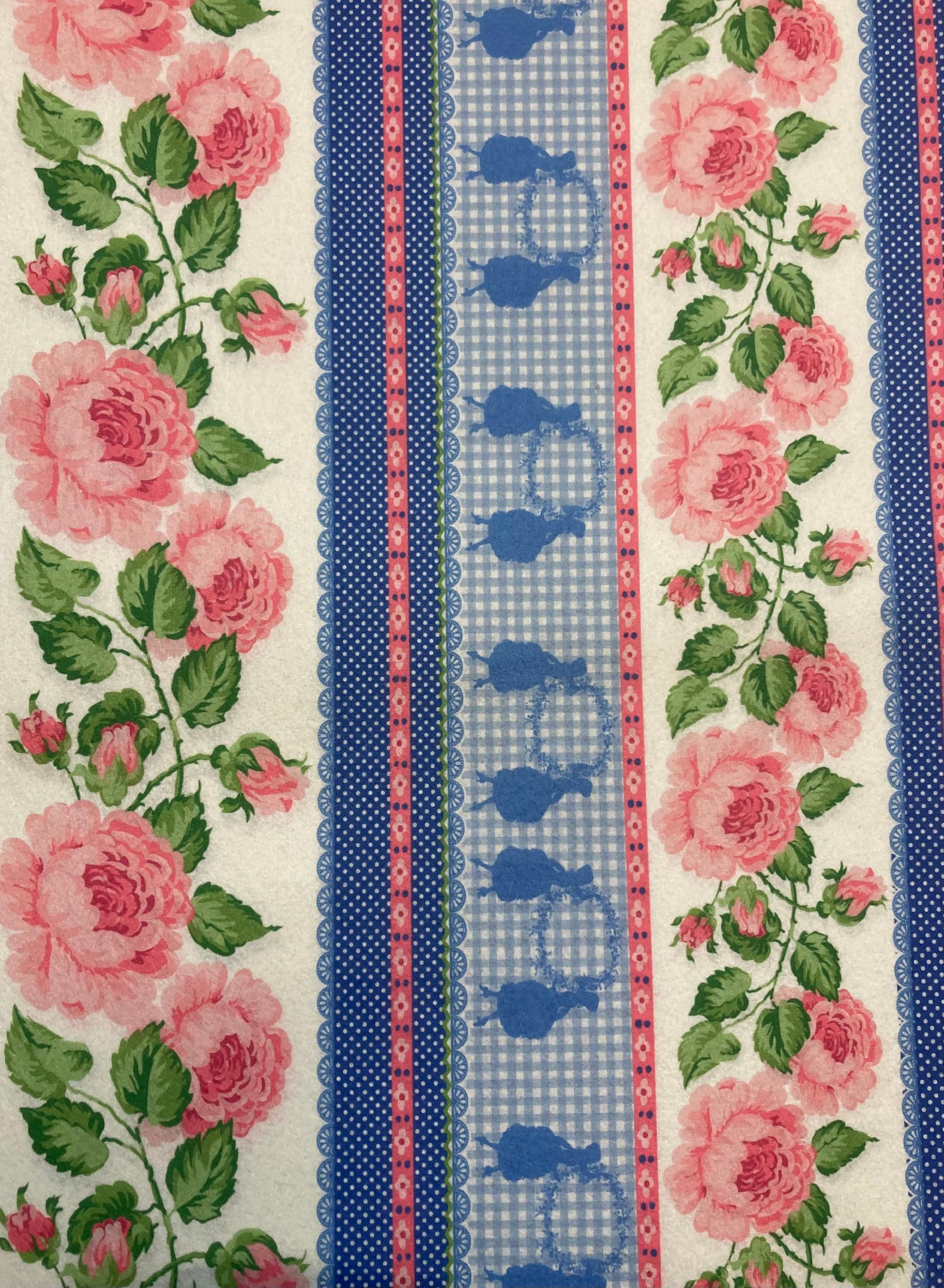 Feltro Decor ROSE Stamperia  1 mm Spessore - H 70 x L 50 cm