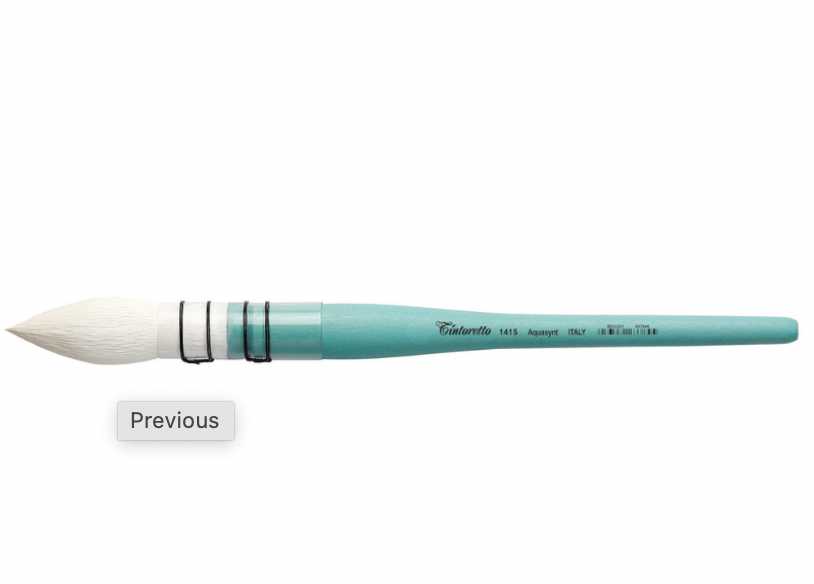 Pennello sintetico aquasynt serie 1415 N° 8 Tintoretto  Linea Feltraco - Cruelty Free