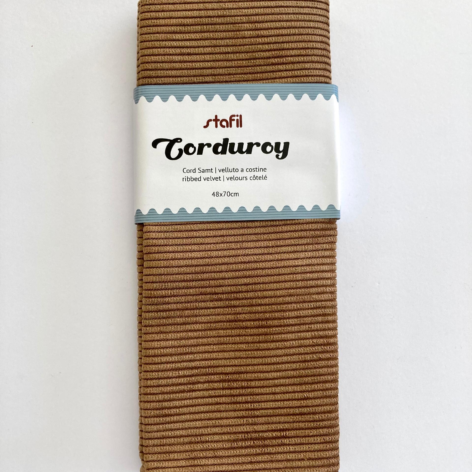 Corduroy Cammello - Velluto a Costine Stafil 48 x 70 cm