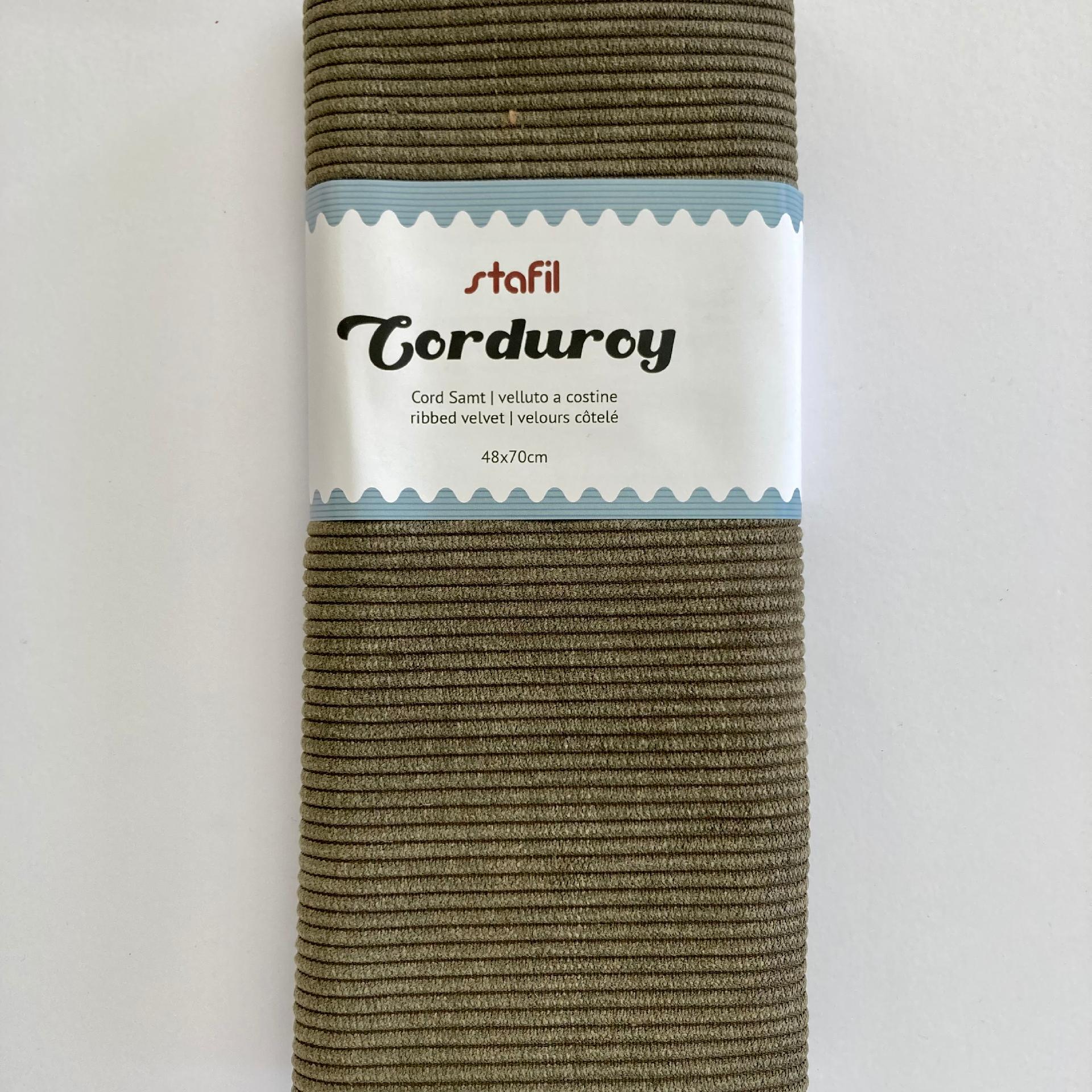 Corduroy Cachi - Velluto a Costine Stafil 48 x 70 cm