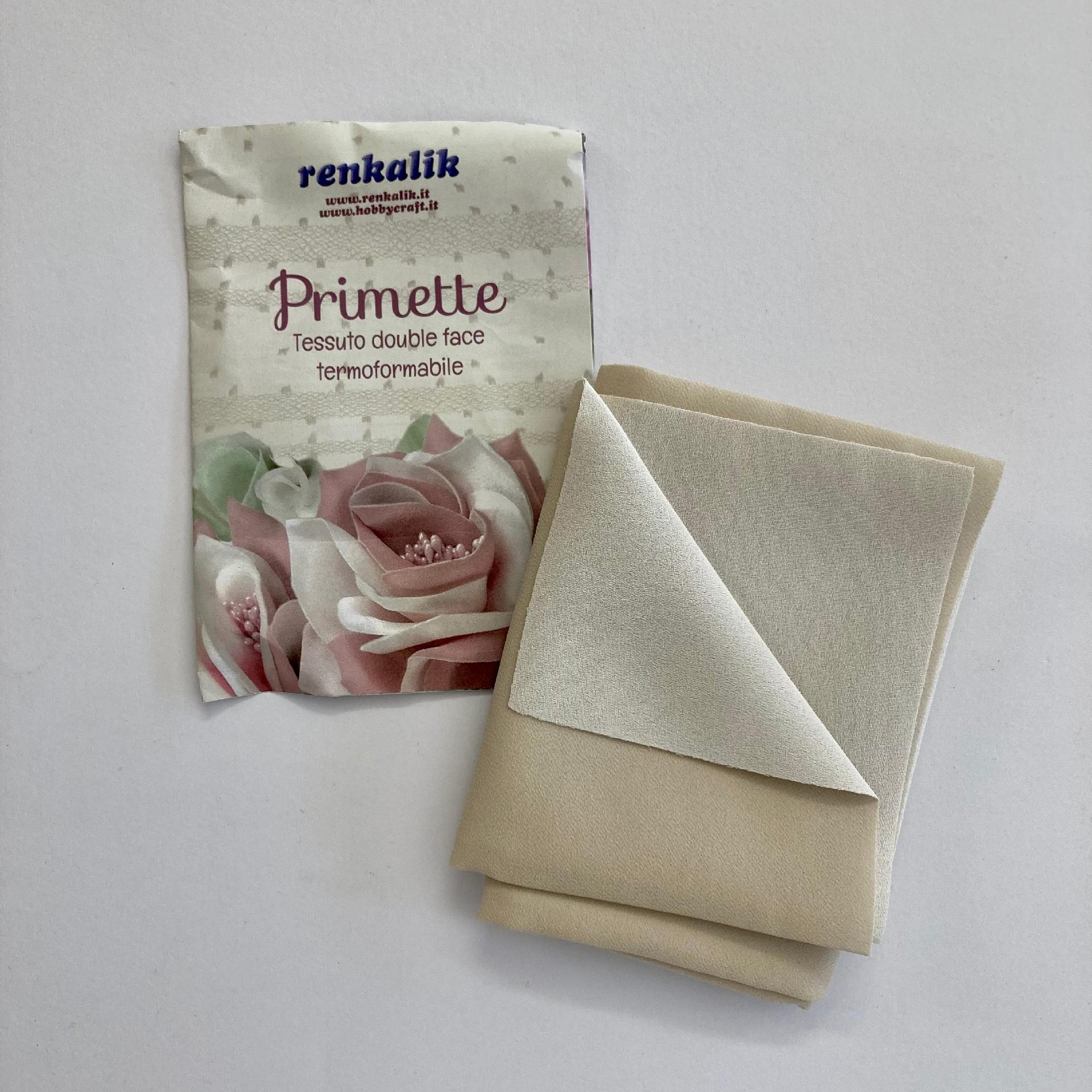 Primette Beige - Tessuto Doubleface Renkalik 48 x 50 cm