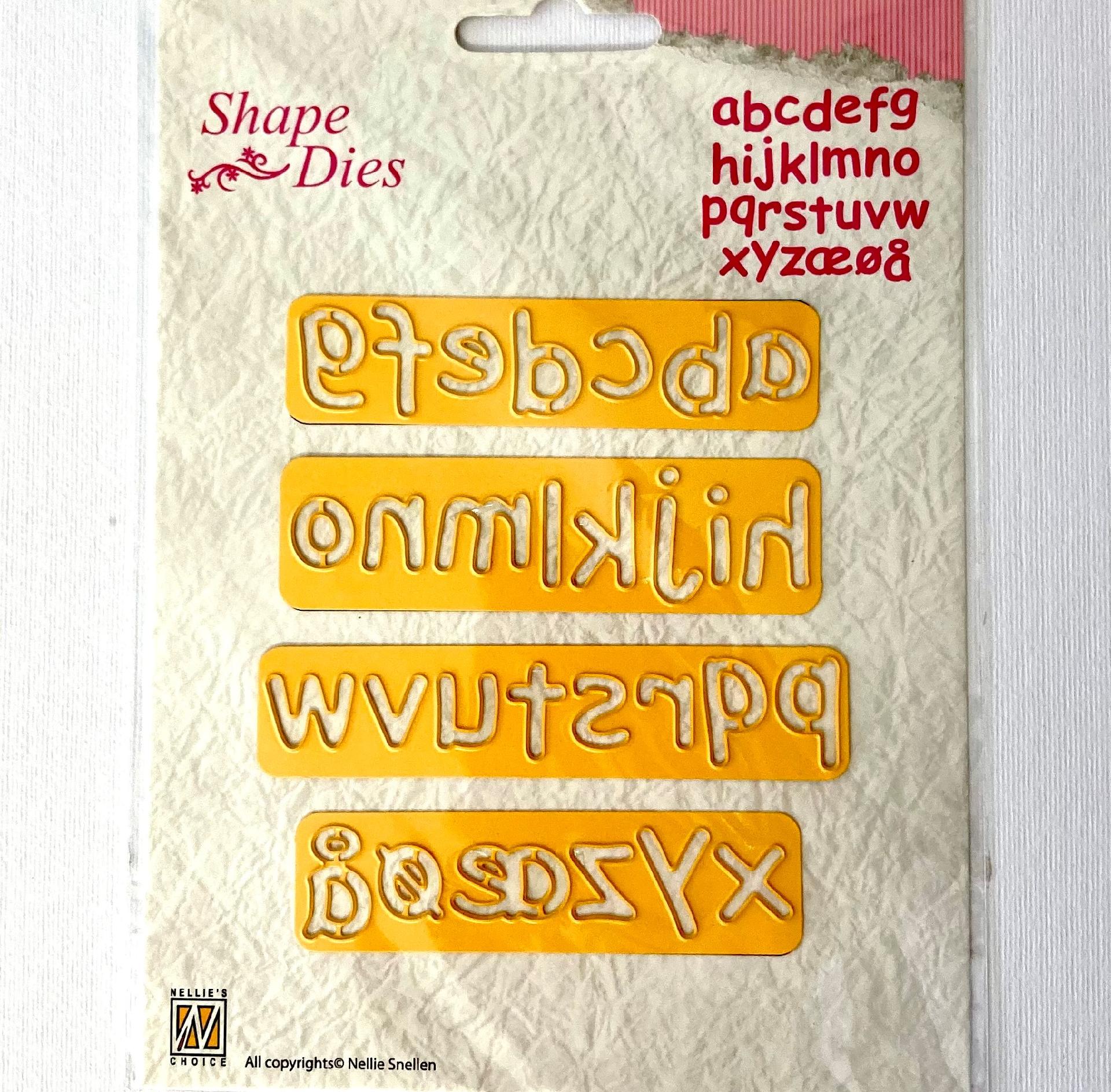 Alfabeto minuscolo - Fustella Shape Dies 4 pz