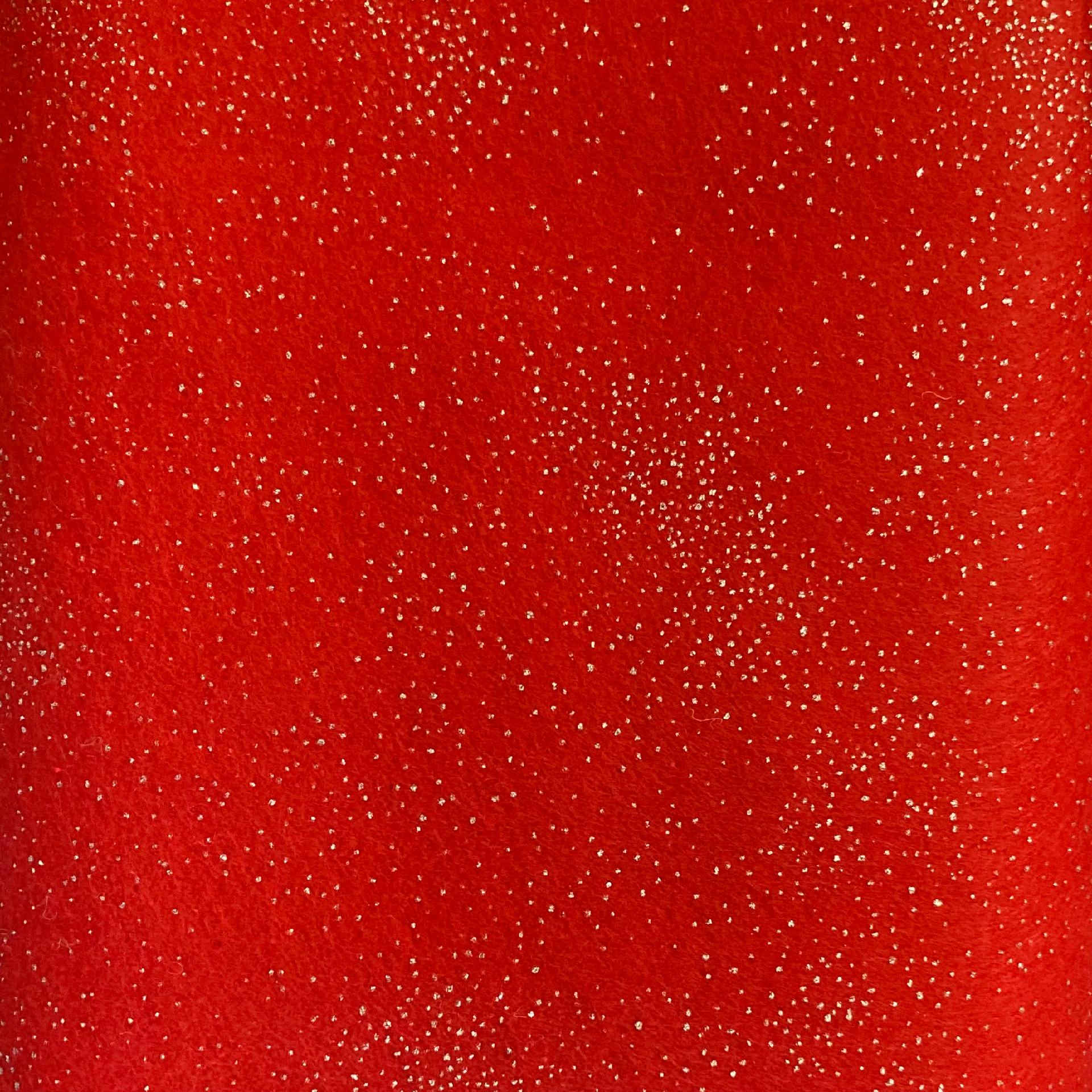 Pannolenci Rosso con Glitter 1 mm Stafil 90 x 50cm