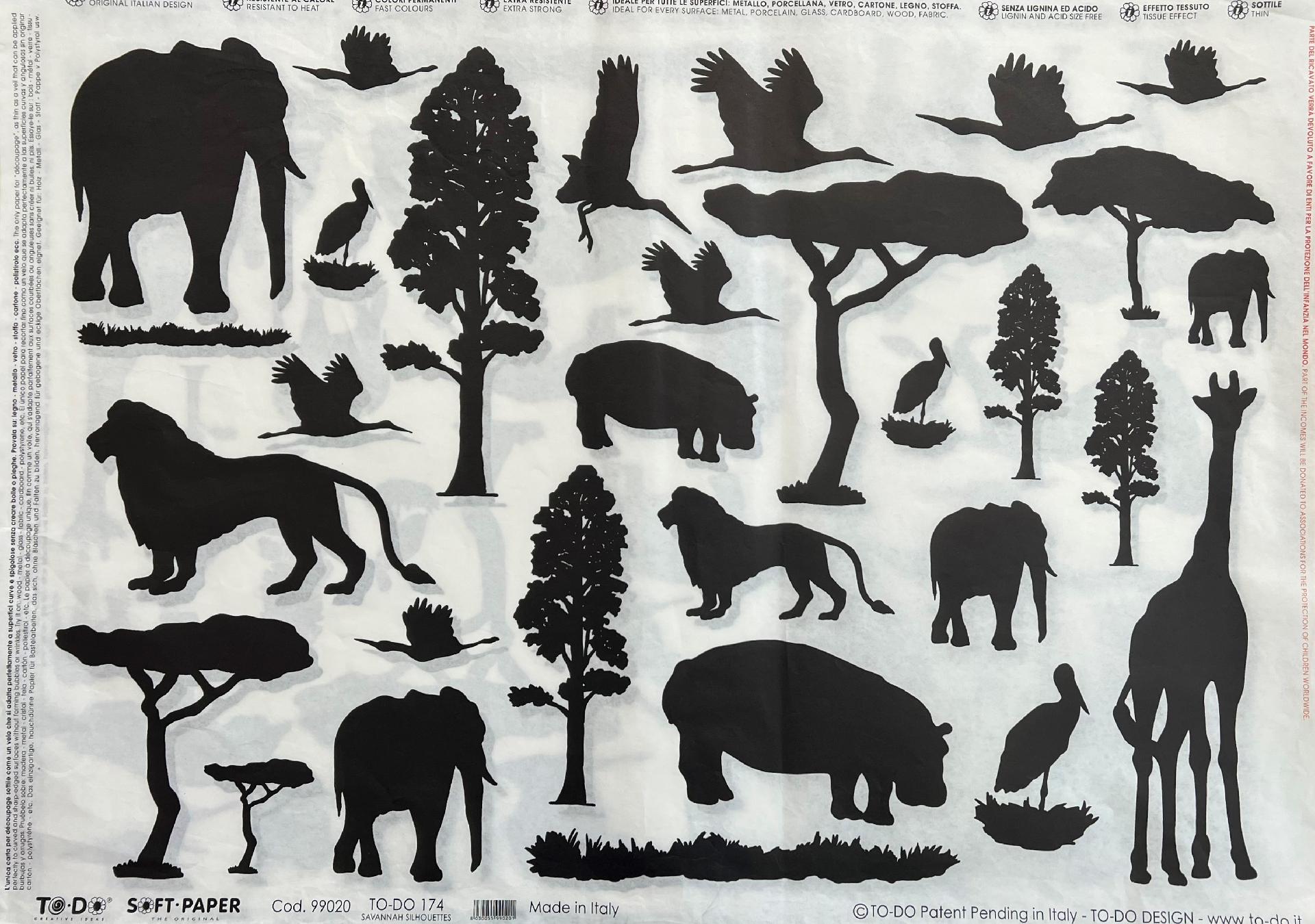Carta velo - Ombre Savana (SC3) TODO Paper Soft 50x70 cm