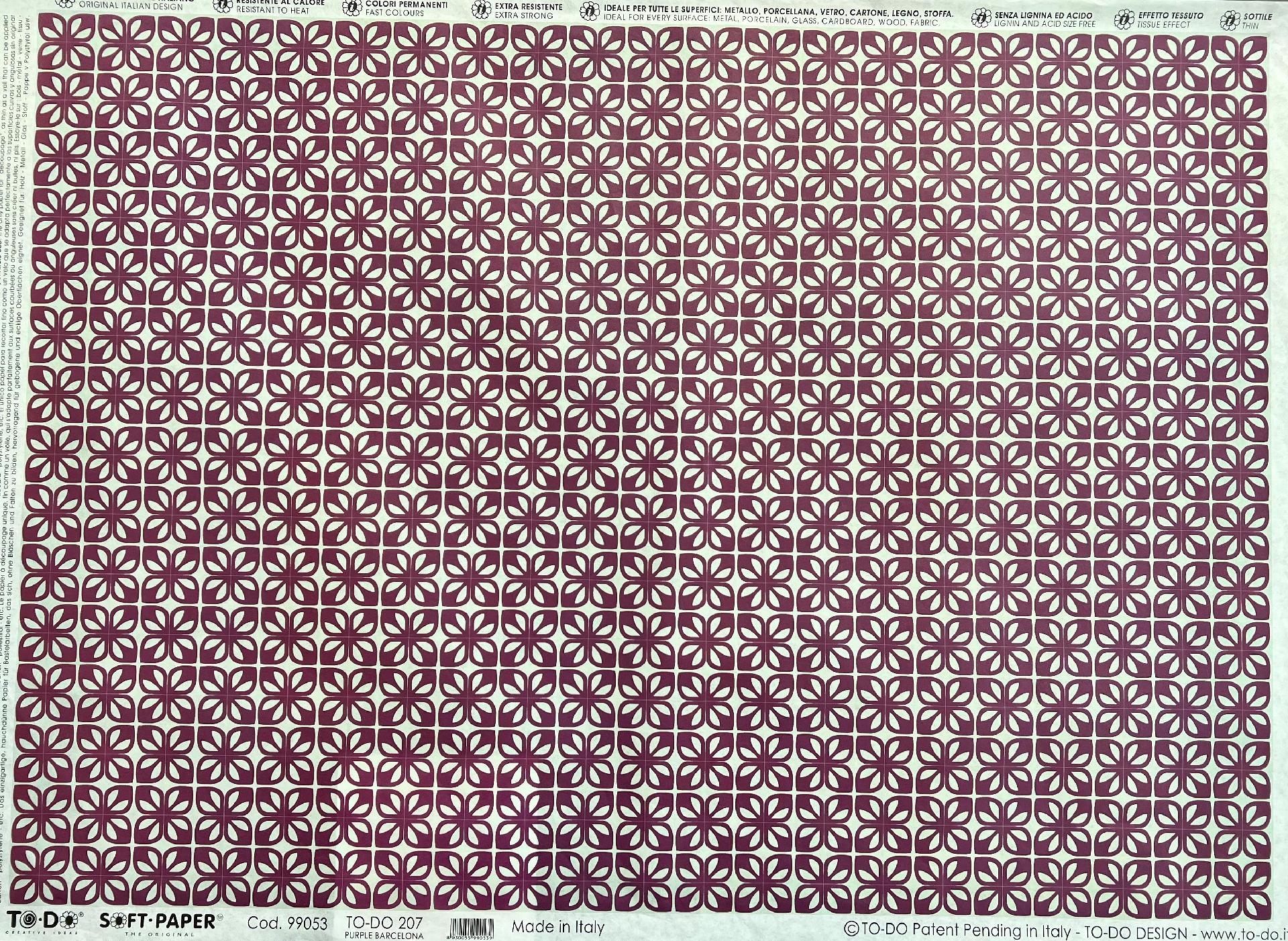 Carta velo - Purple Barcelona (SC3) TODO Paper Soft 50x70 cm