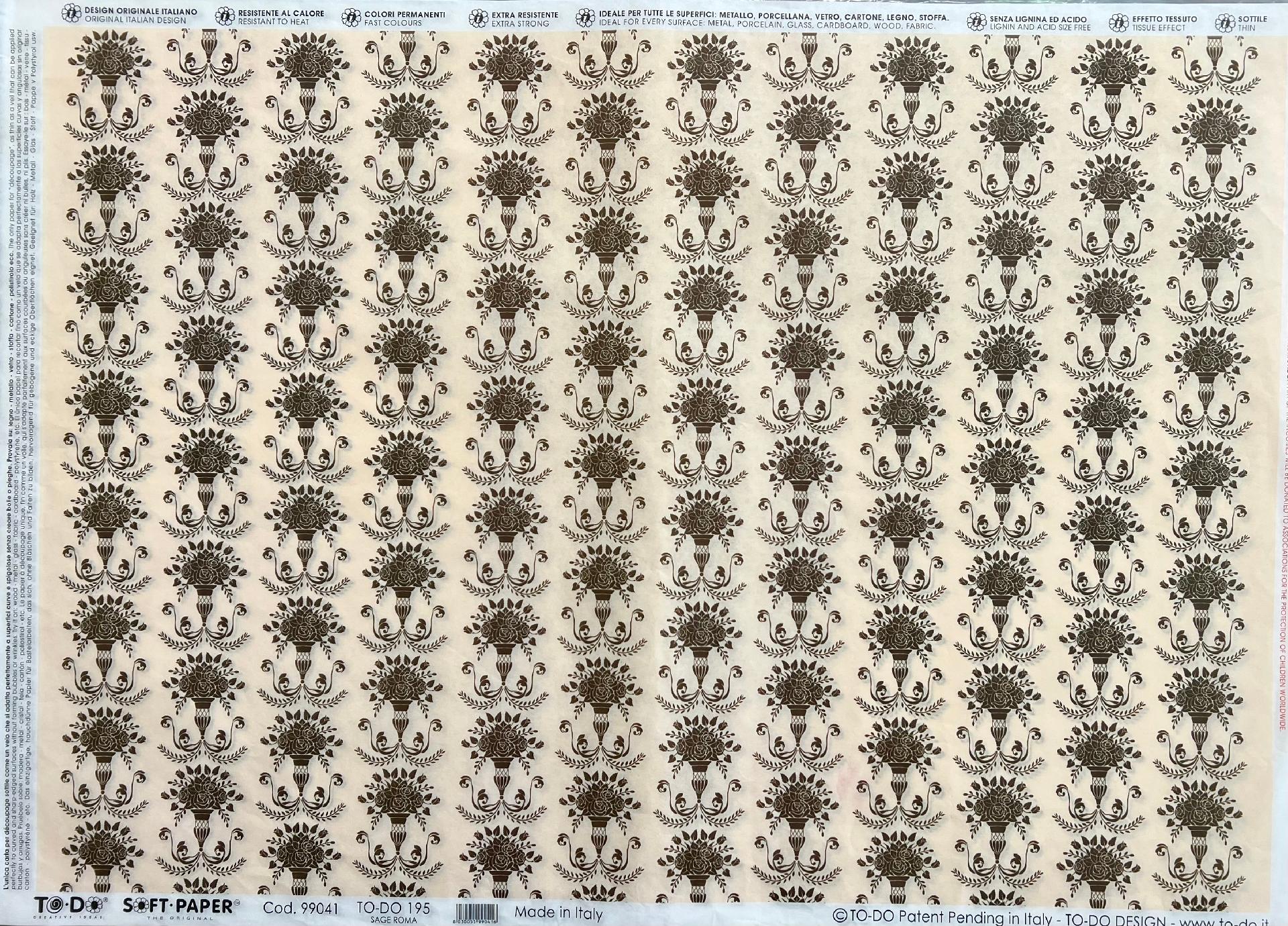 Carta velo - Sage Roma SC3 TODO Paper Soft 50 x 70 cm