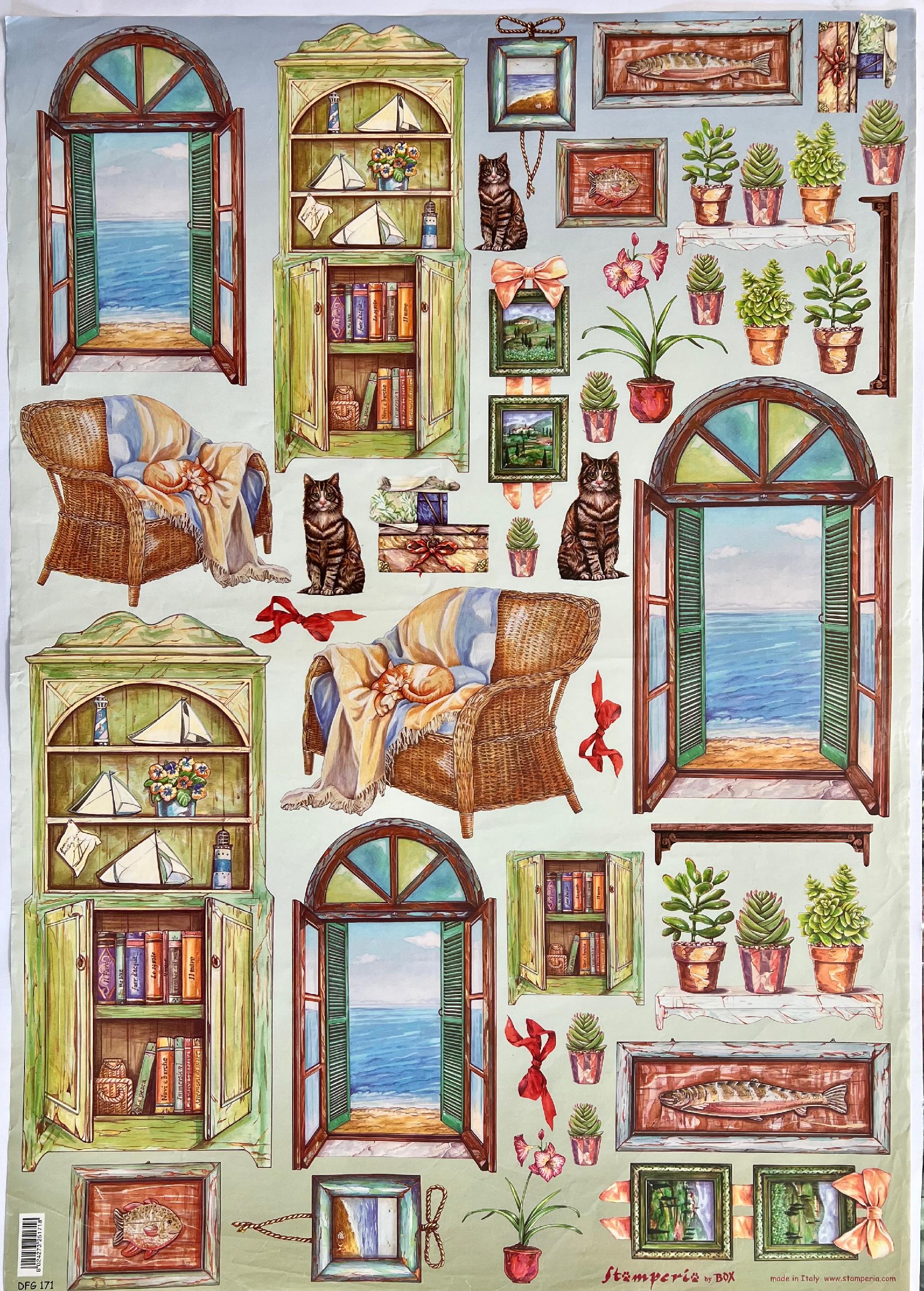 Carta Classic - Casa al Mare (sc2) Stamperia 50x70 cm