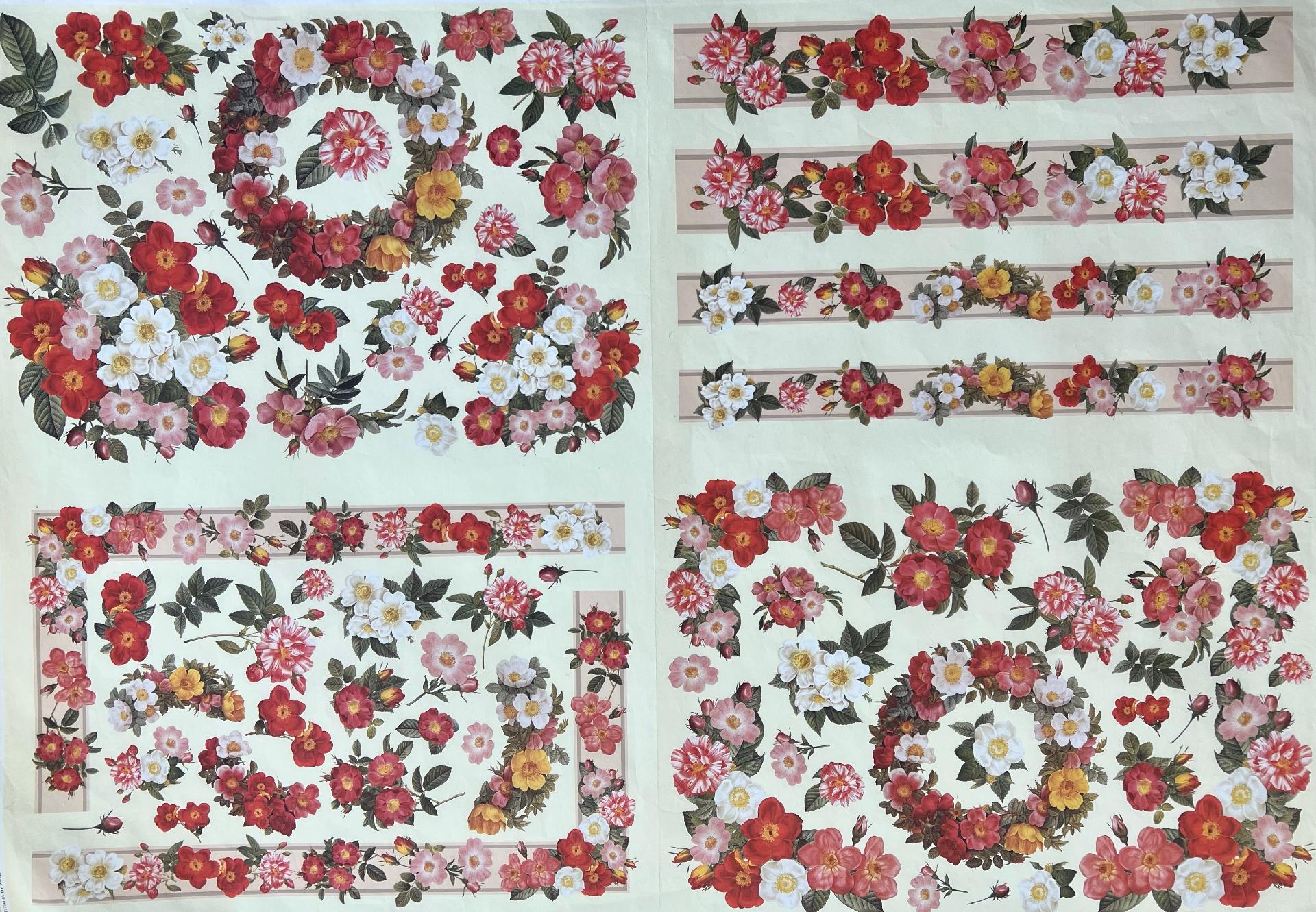 Carta Classic - Fiori rossi (sc2) Craftitalia 50x70 cm