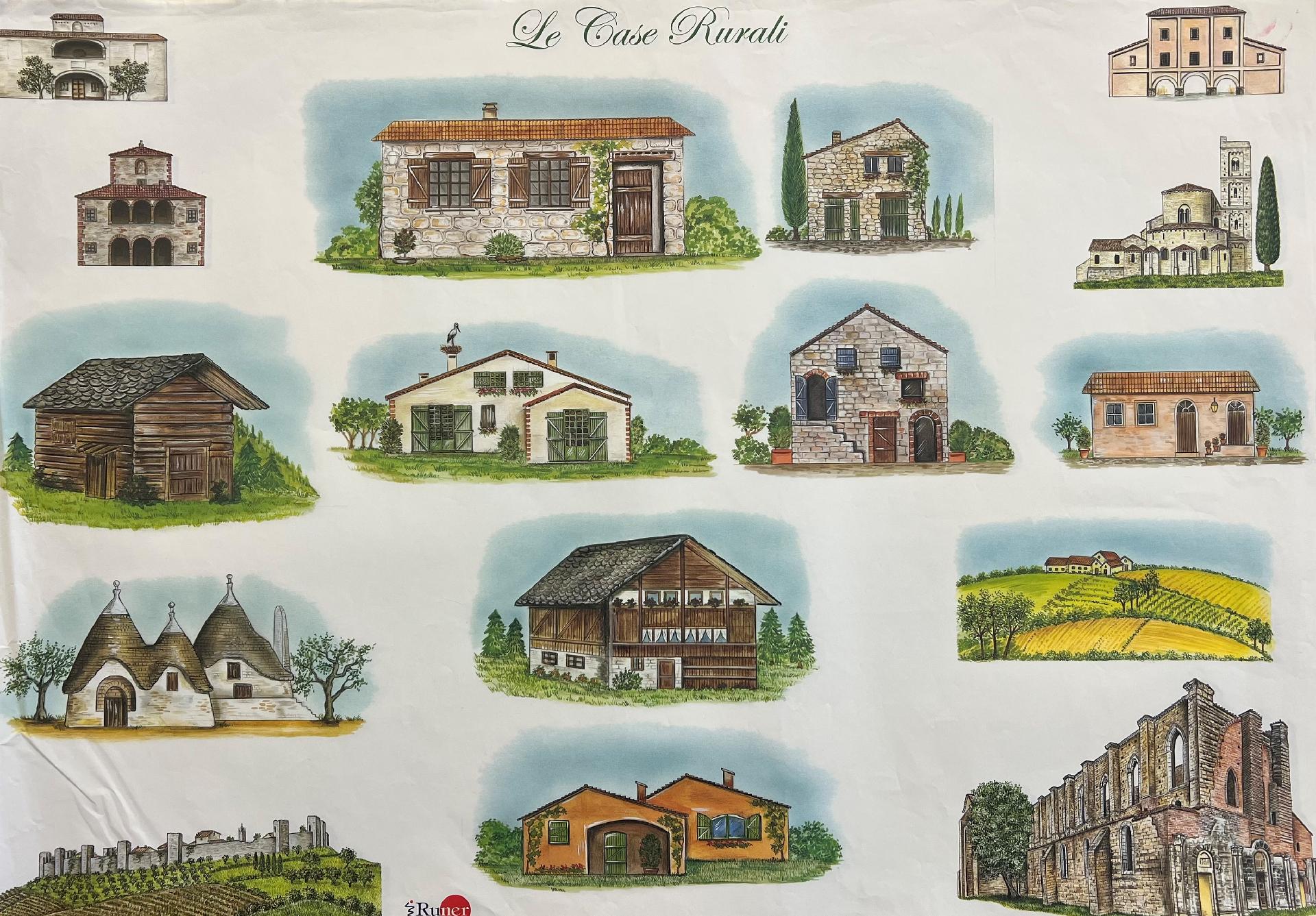 Carta Classic - Le Case Rurali (sc 2) Runer 50x70 cm
