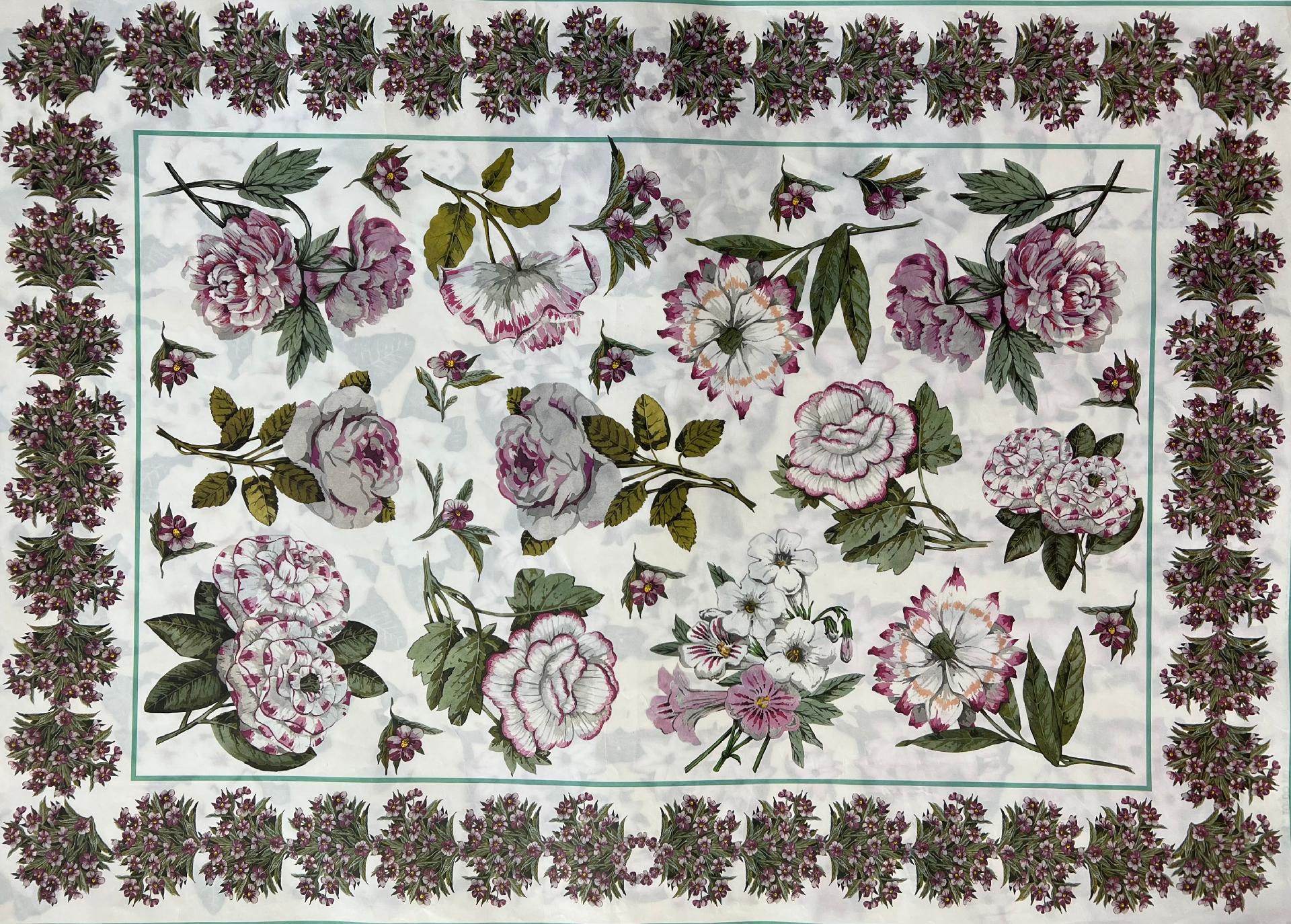 Carta Classic - Fiori Rosa (sc1) Calambour 50x70 cm