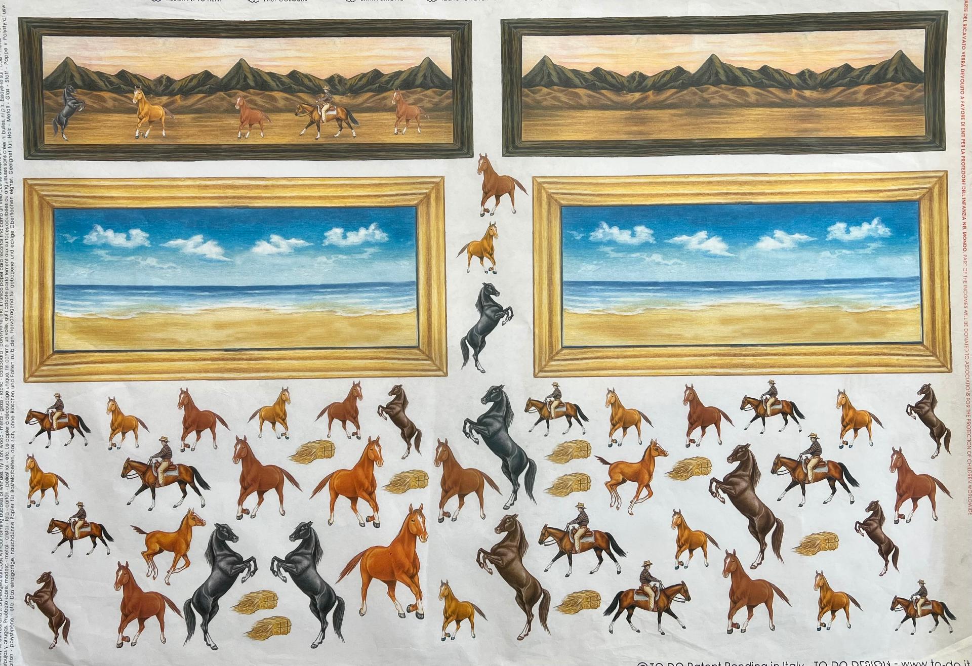 Carta velo - Wild Horses (SC3) TODO Paper Soft 50x70 cm