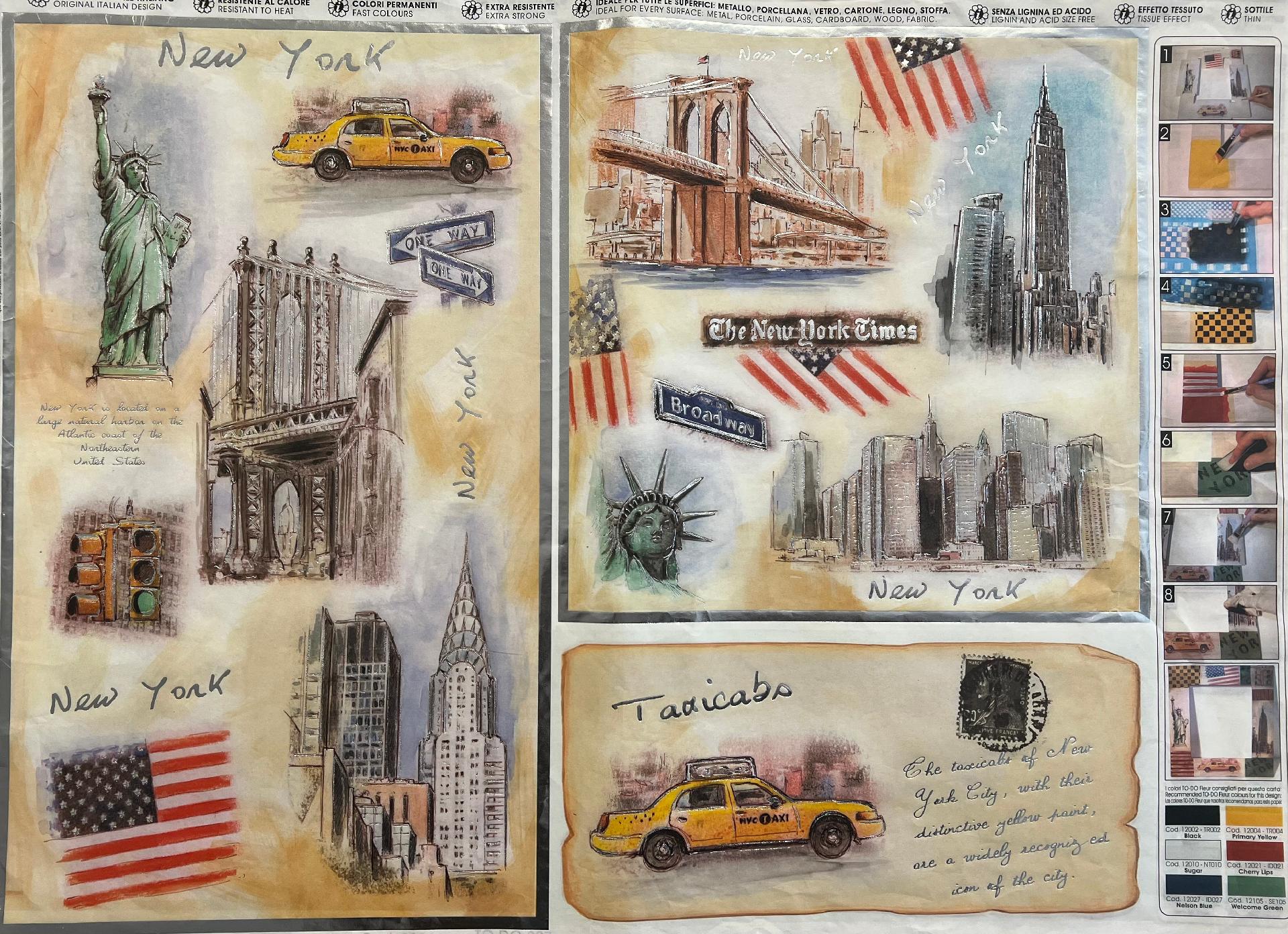 Carta velo - New York (SC3) TODO Paper Soft 50x70 cm