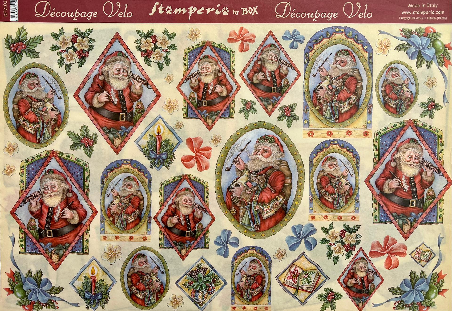 Carta velo - Babbo Natale 2 (SC2) Stamperia 31 x 48 cm