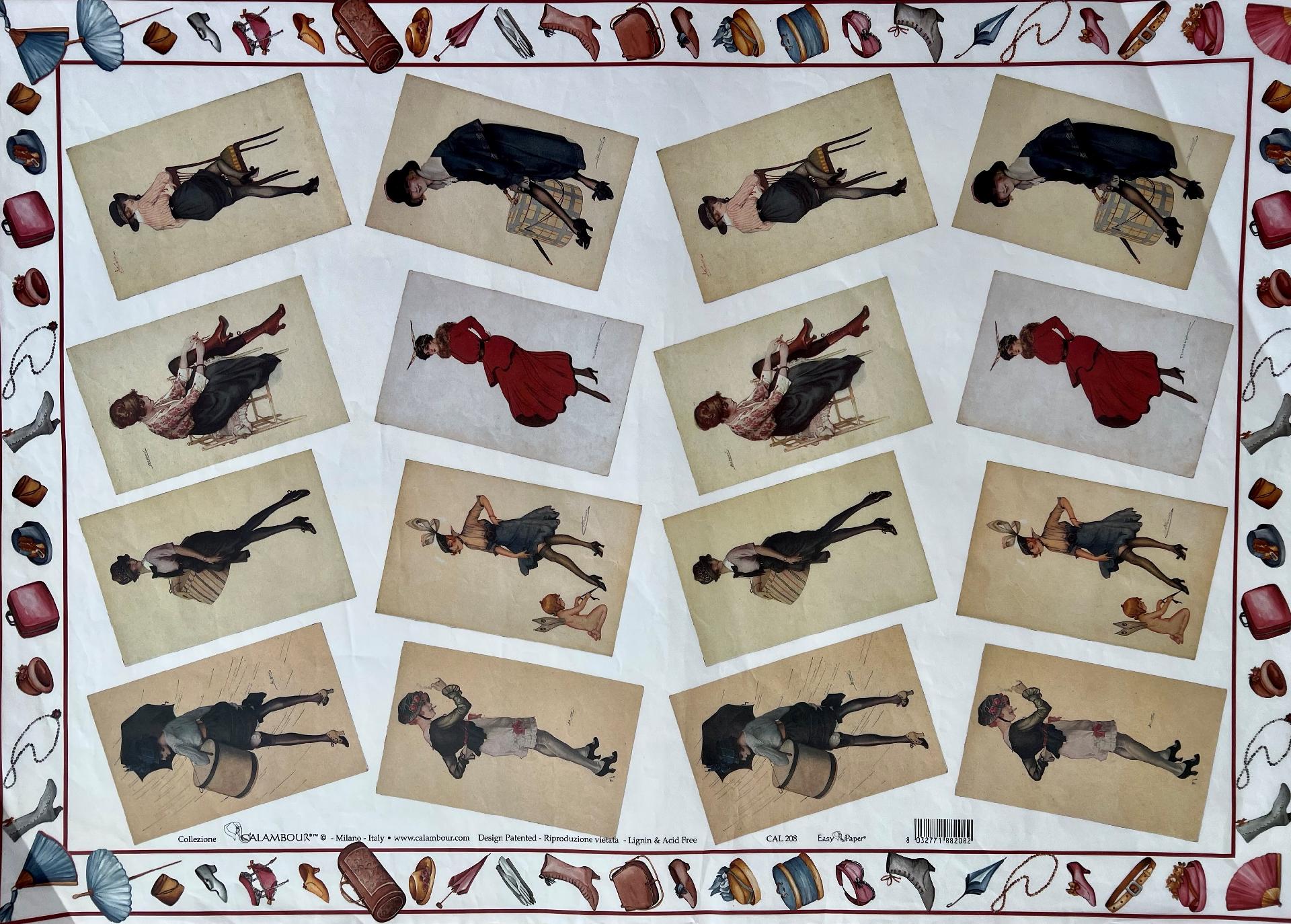 Carta Classic - Donna anni 50 (sc1) Calambour 50 x 70 cm