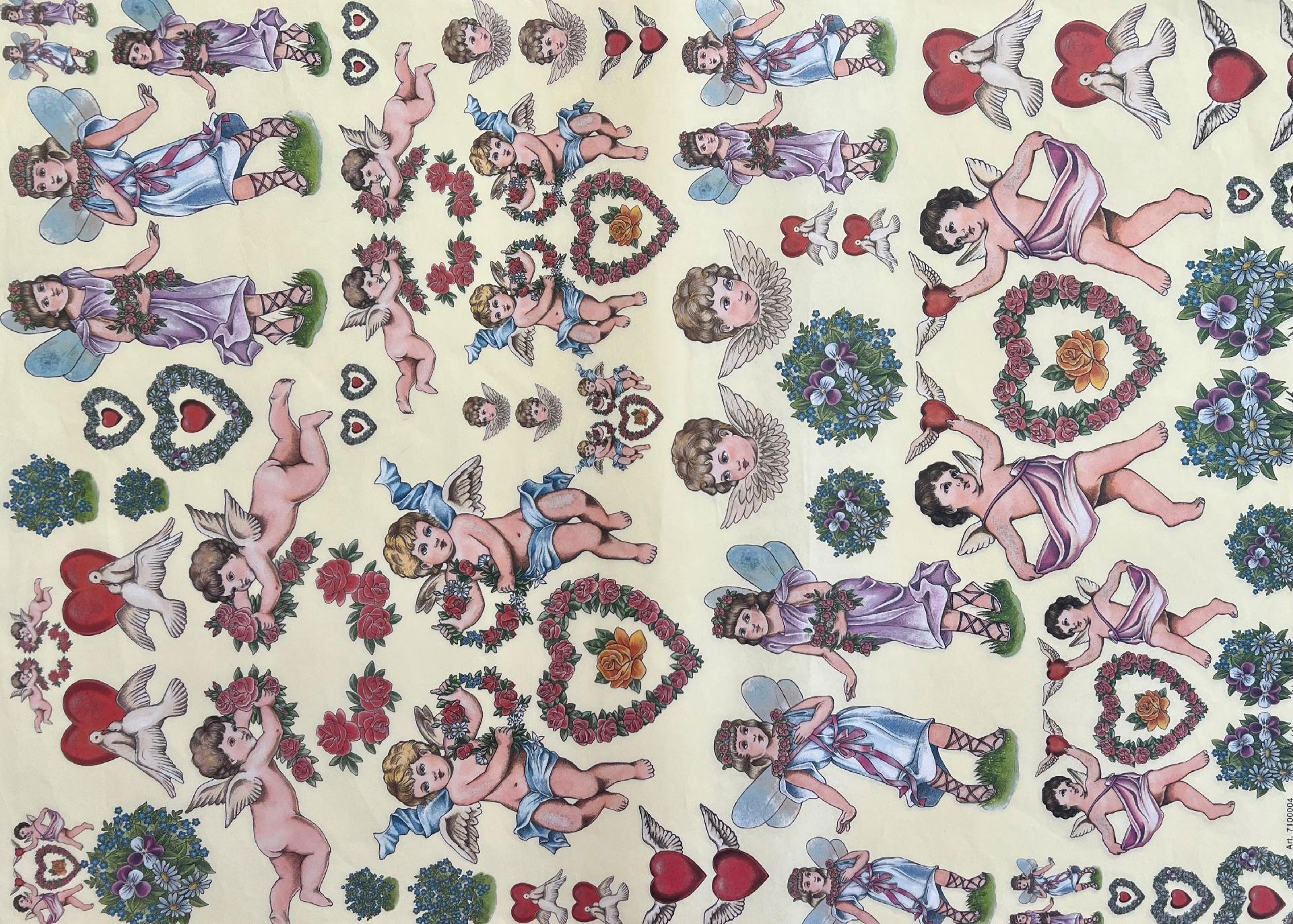 Carta Classic - Angeli e Cuori (SC1) Arti e Grafica 50 x 70 cm