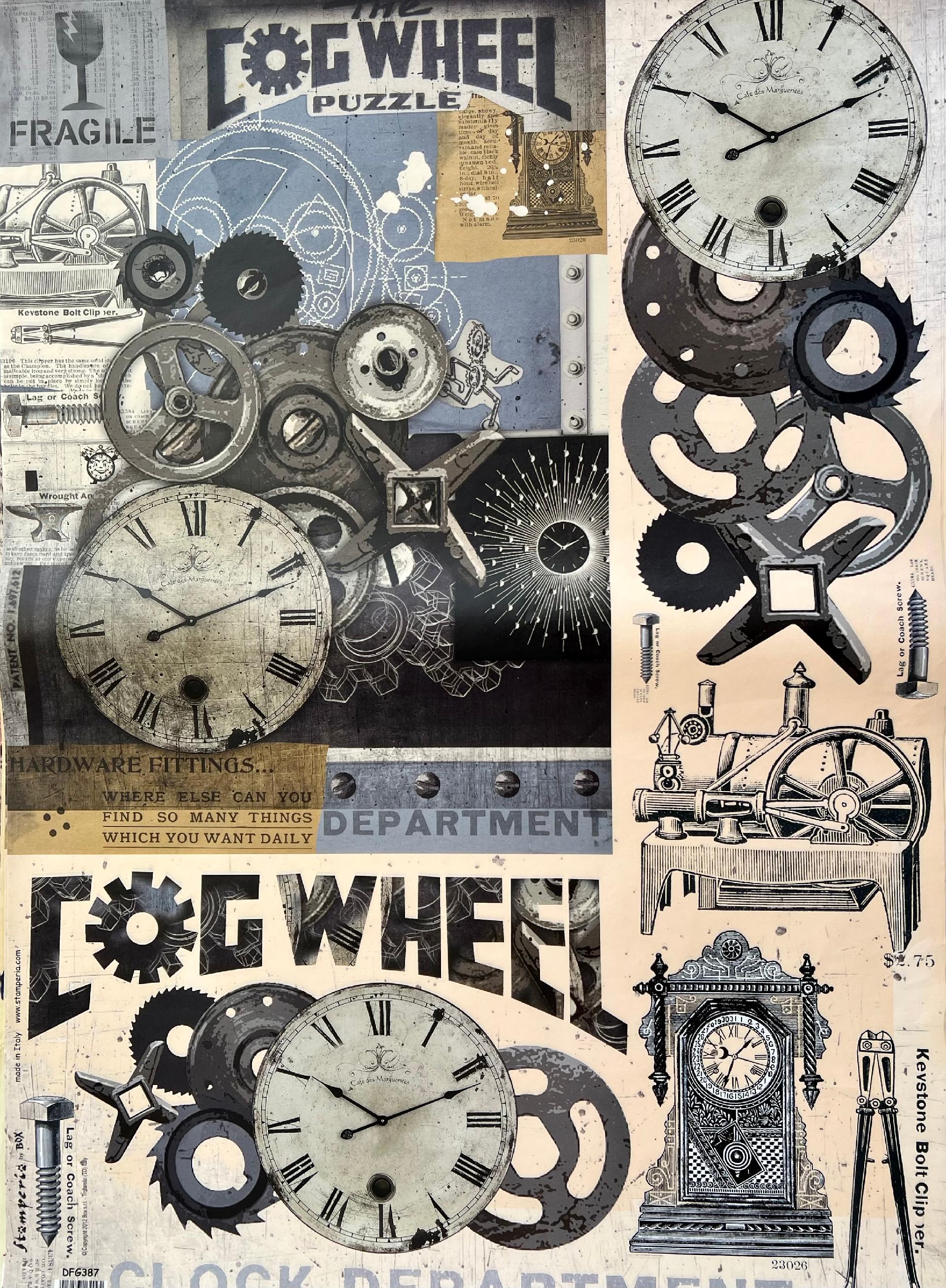 Carta Classic - Ingranaggi (SC1) Stamperia 50 x 70 cm
