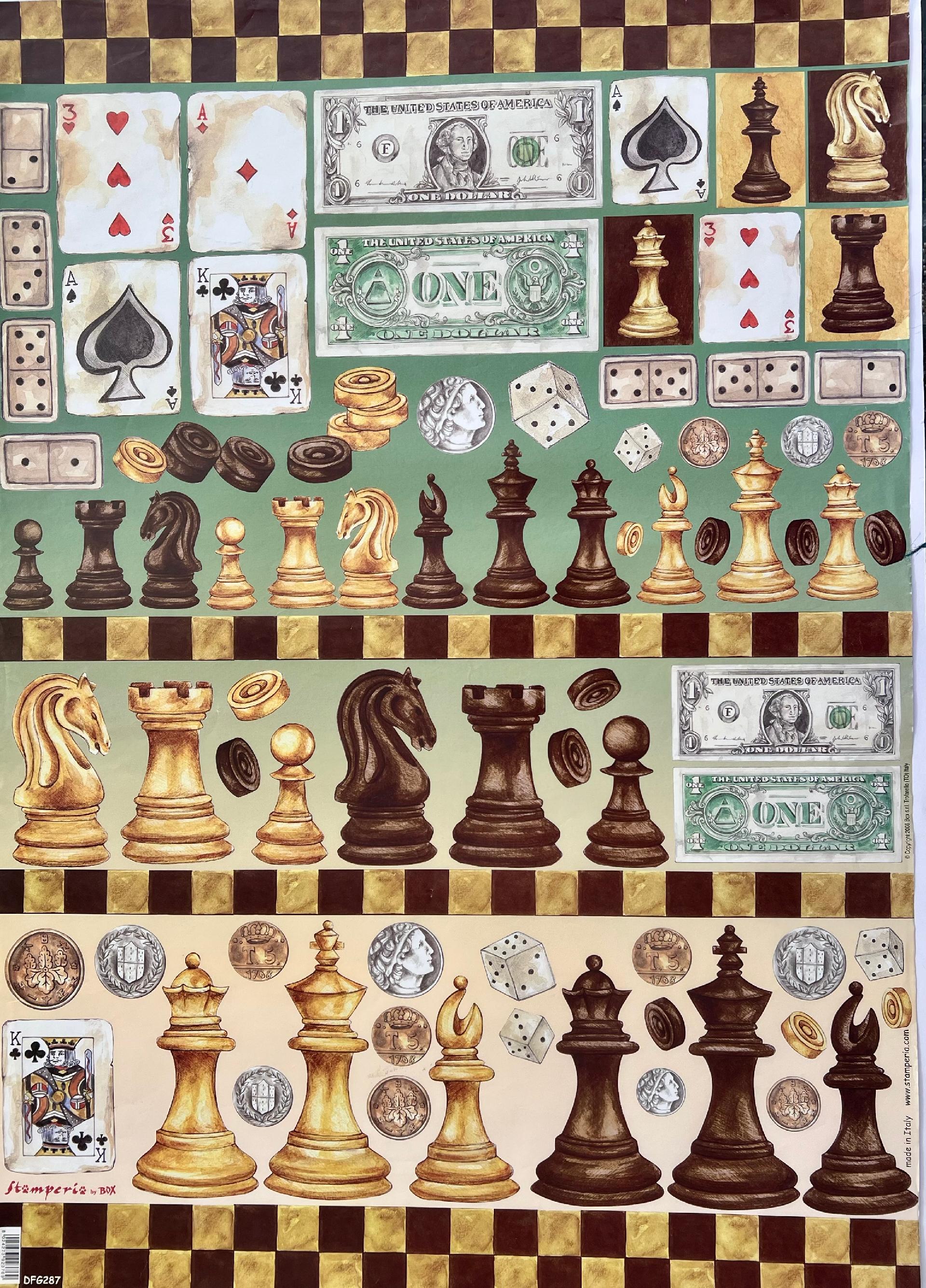 Carta Classic - Scacchi (sc2) Stamperia 50 x 70 cm