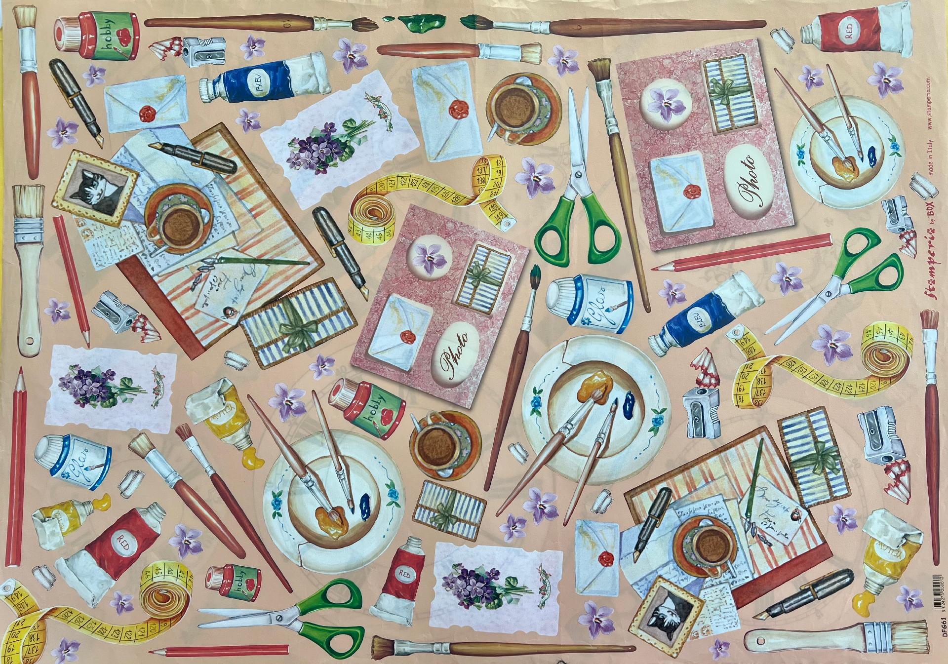 Carta Classic - Hobby (sc2) Stamperia 50 x 70 cm