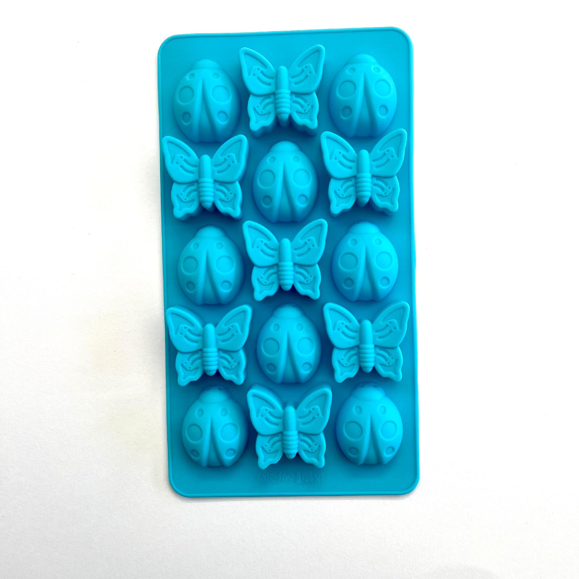 Stampo in silicone - Coccinelle e Farfalle hobby fun 12 x 21 cm