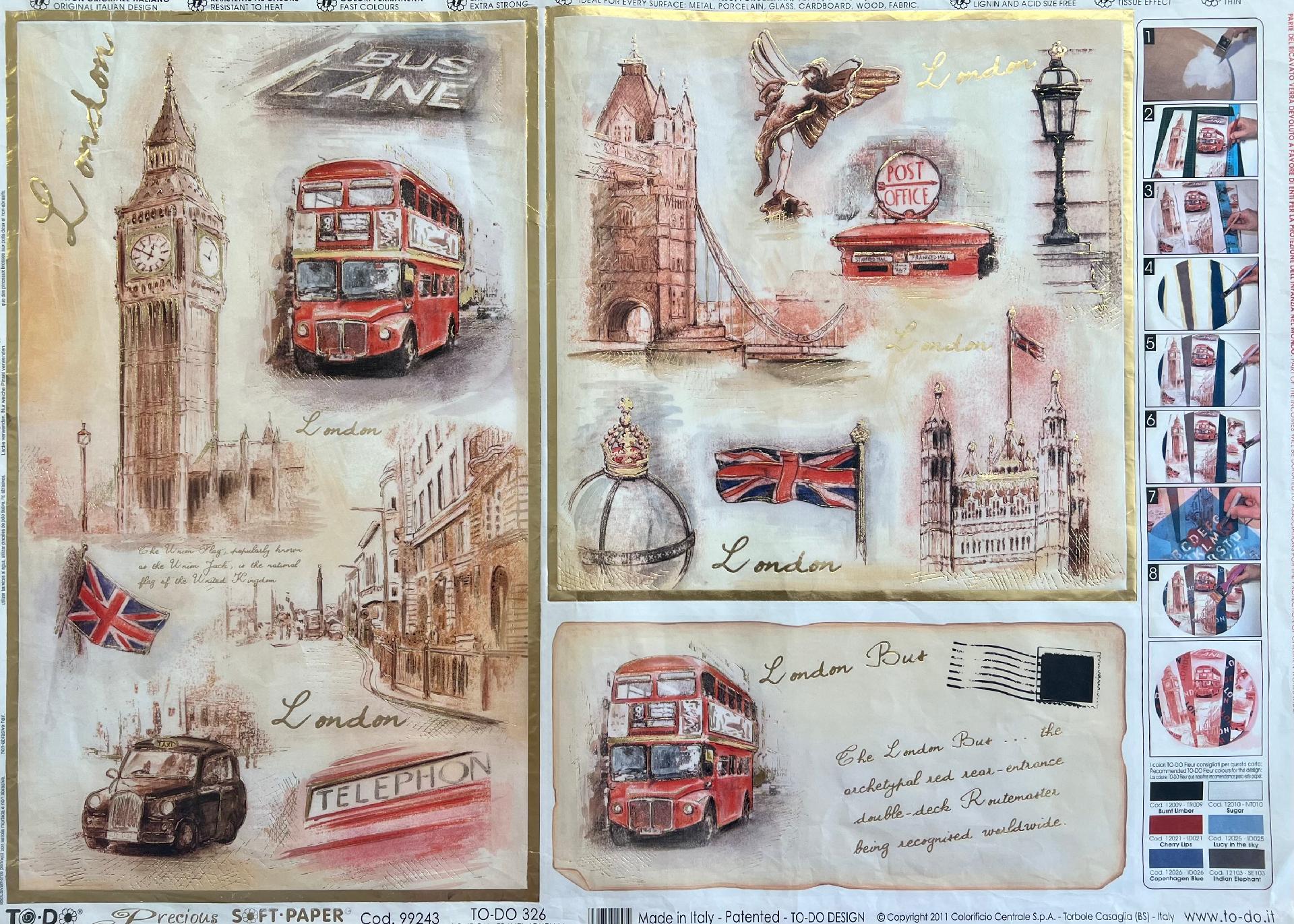 Carta velo - London (SC1) TODO Paper Soft 50x70 cm