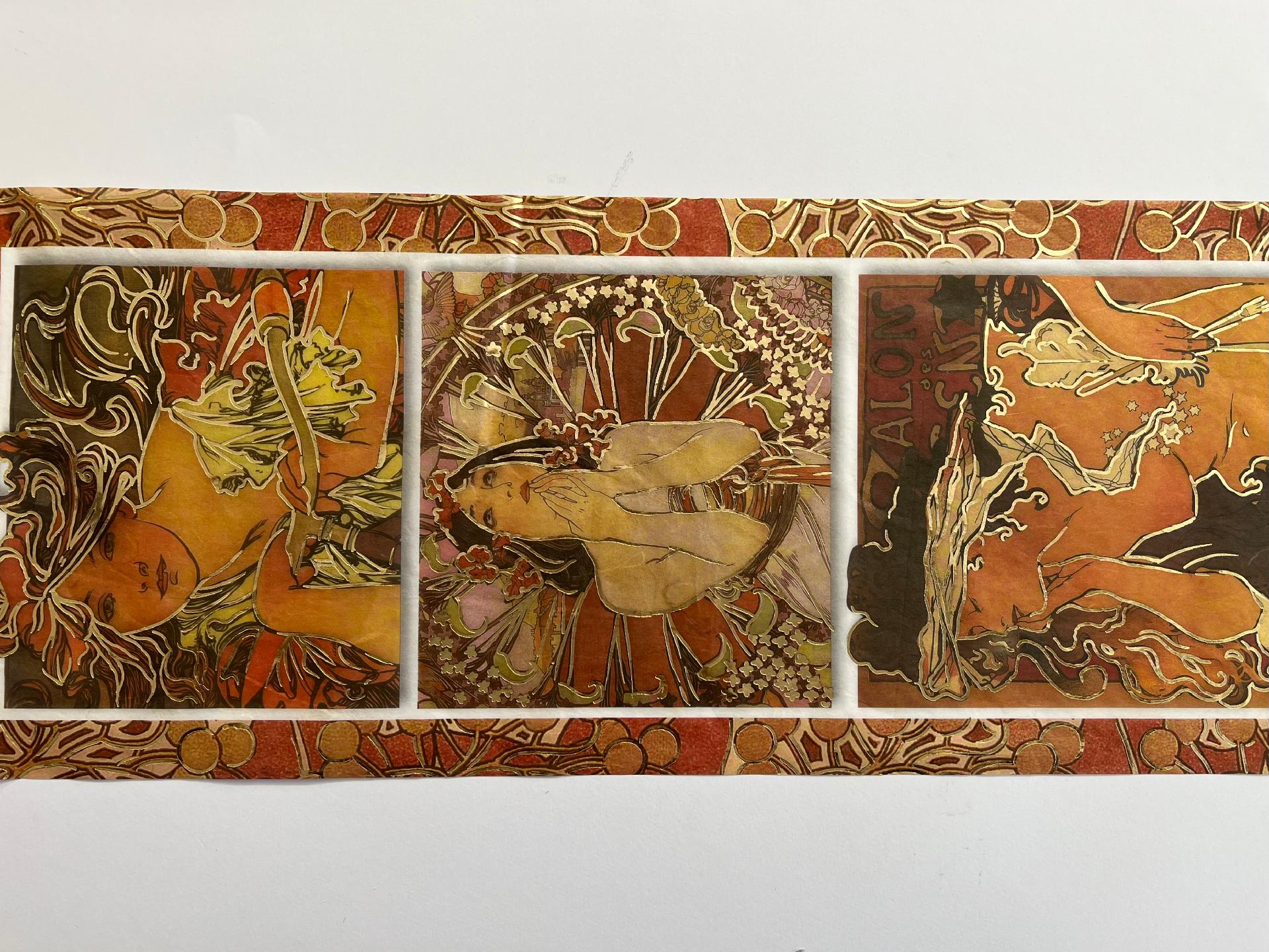 Carta di riso - Donne Oro (SC1) Stamperia 60 x 24 cm