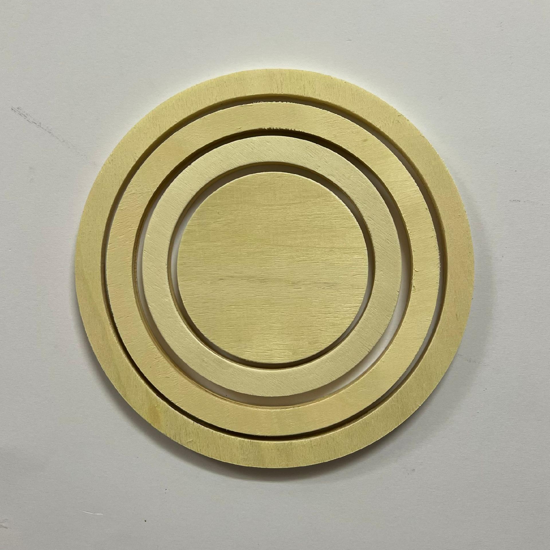 Anelli di legno per acchiappasogni Stafil 4 anelli D 18cm, 15cm, 12cm, 9cm