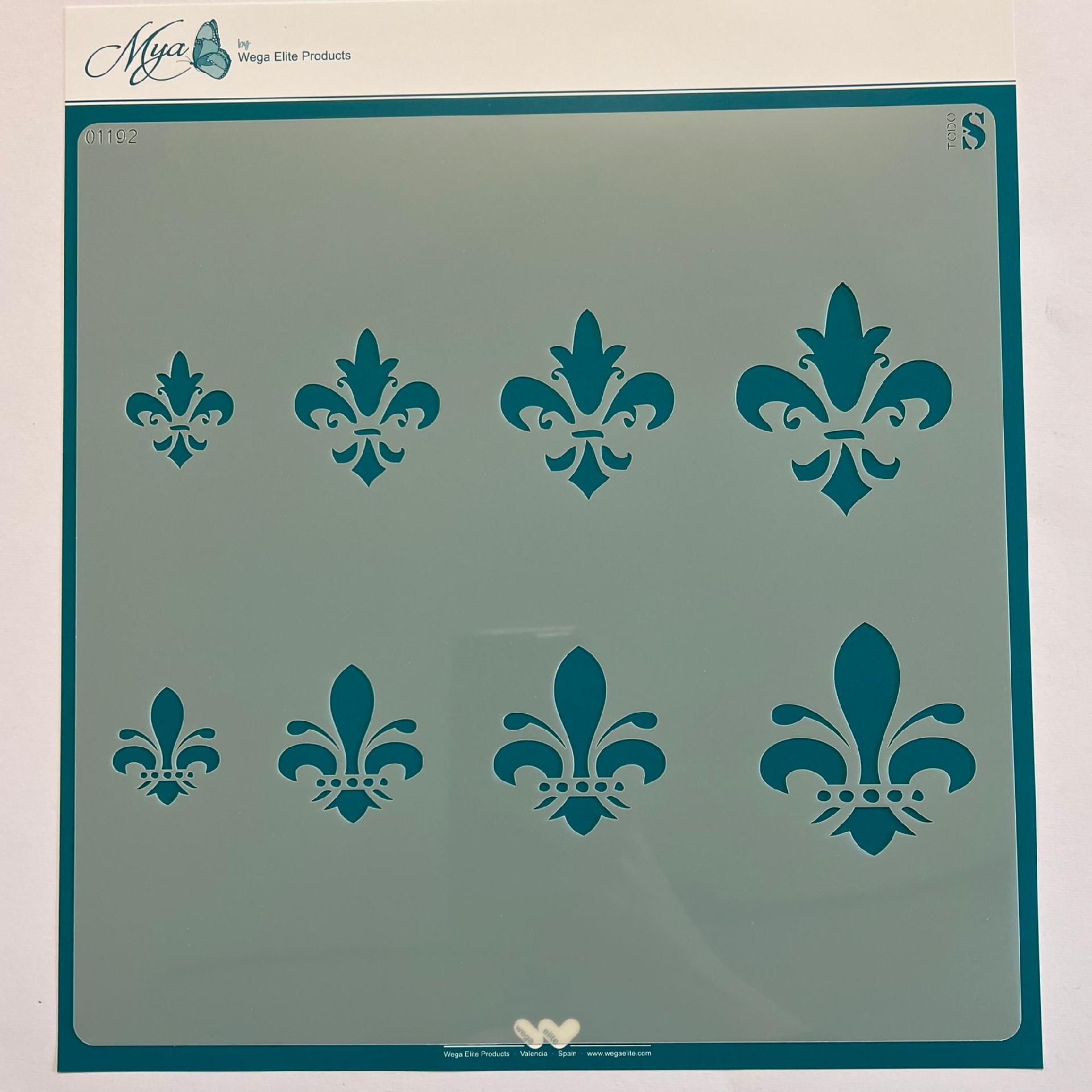 Stencil wega elite products 25x25cm