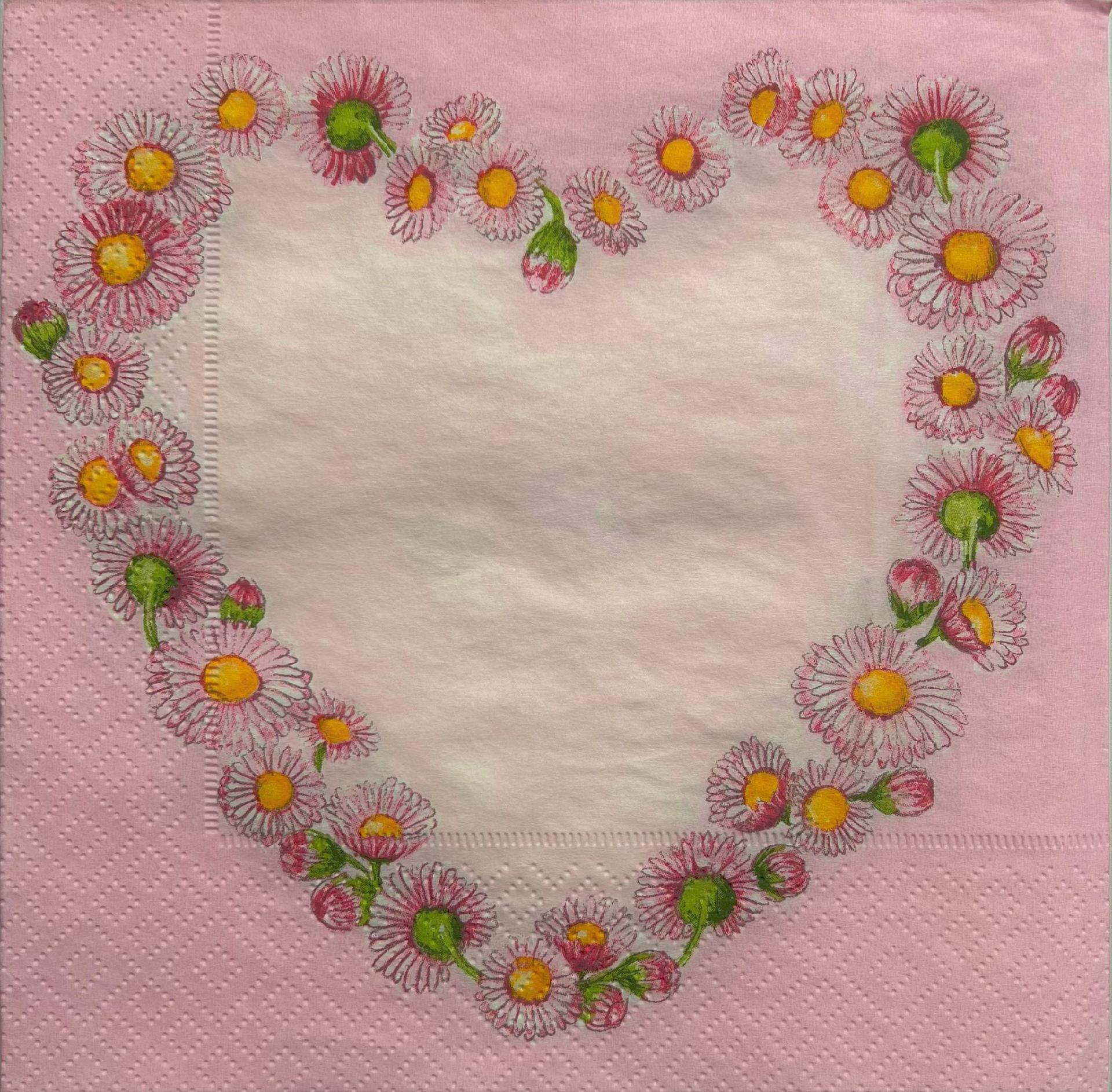 tovaglioli per decoupage margherite arti e grafica busta da 2 pezzi 33x33 cm