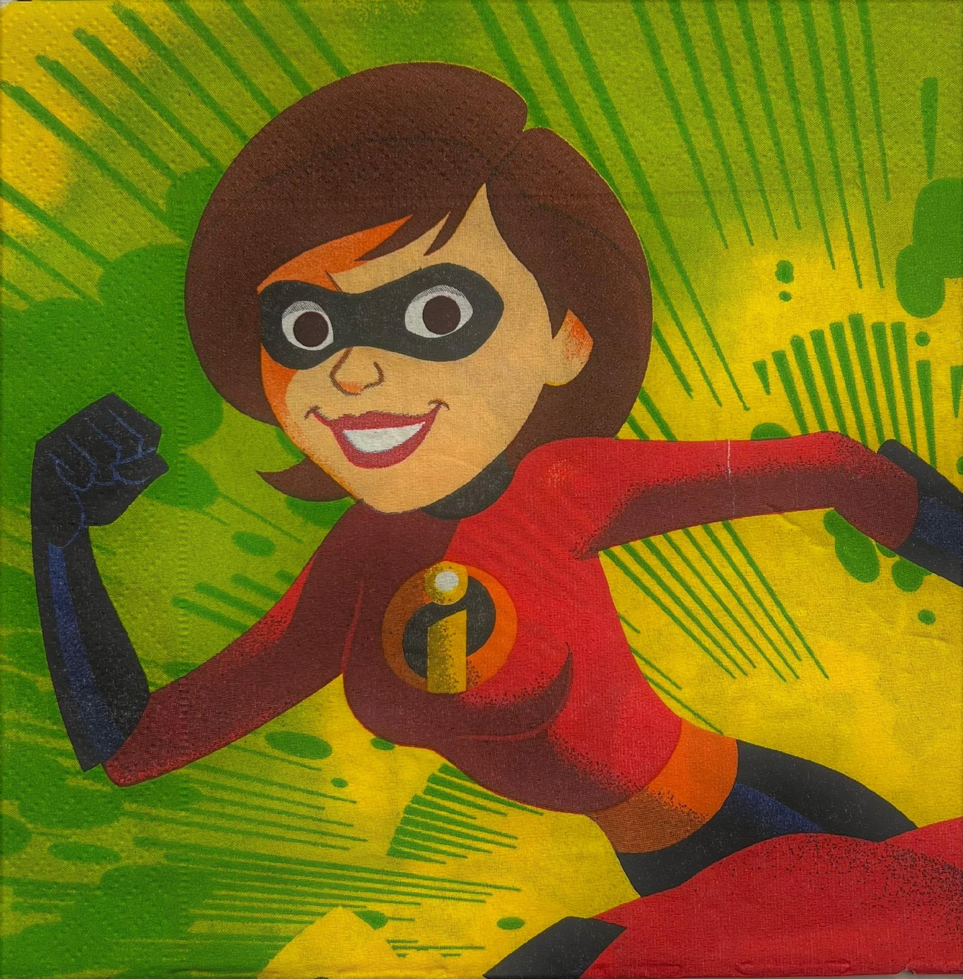 tovaglioli per decoupage the incredibles arti e grafica busta da 2 pezzi 33x33 cm