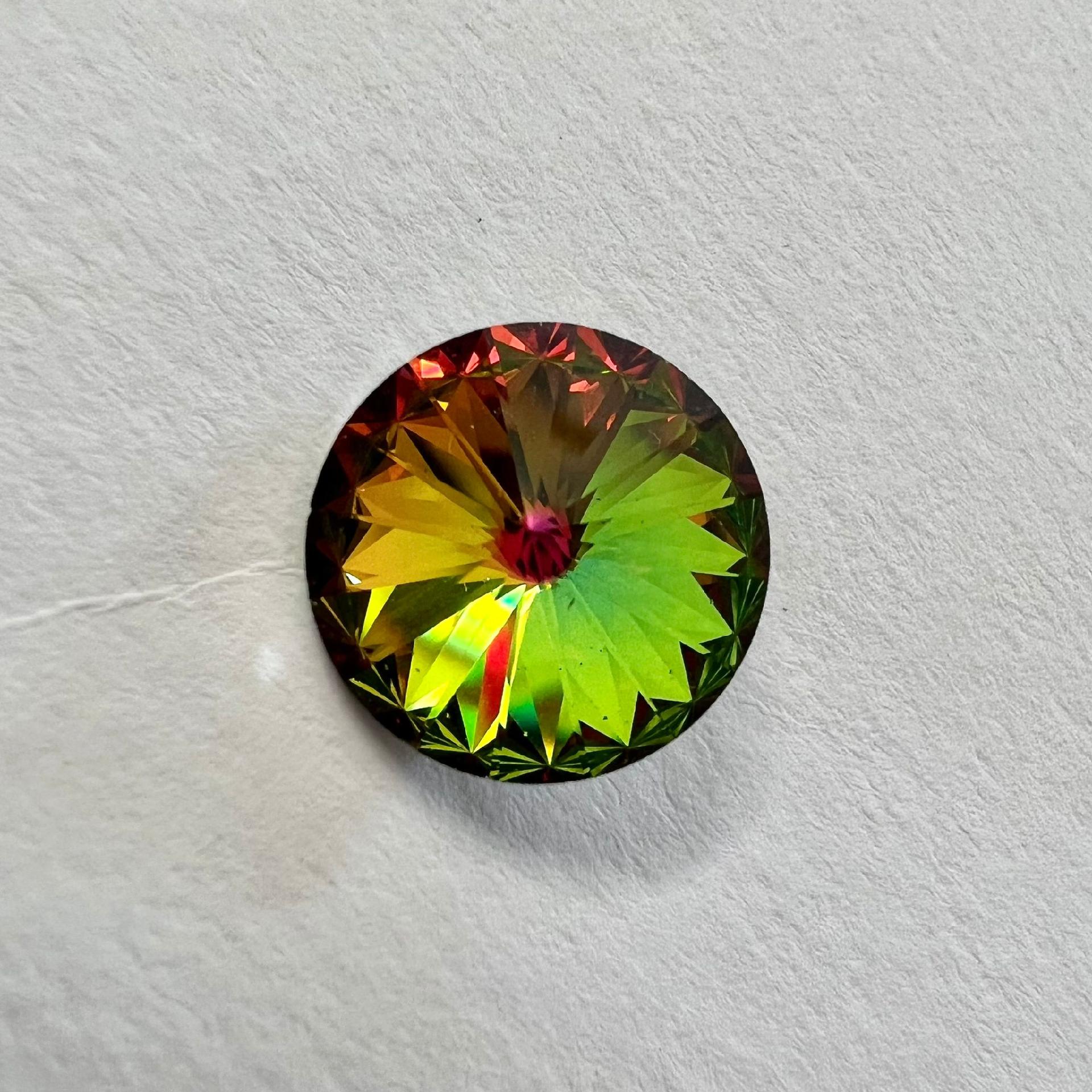 Rivoli colore medium vitrail 14 mm swarovski busta da 3 pezzi