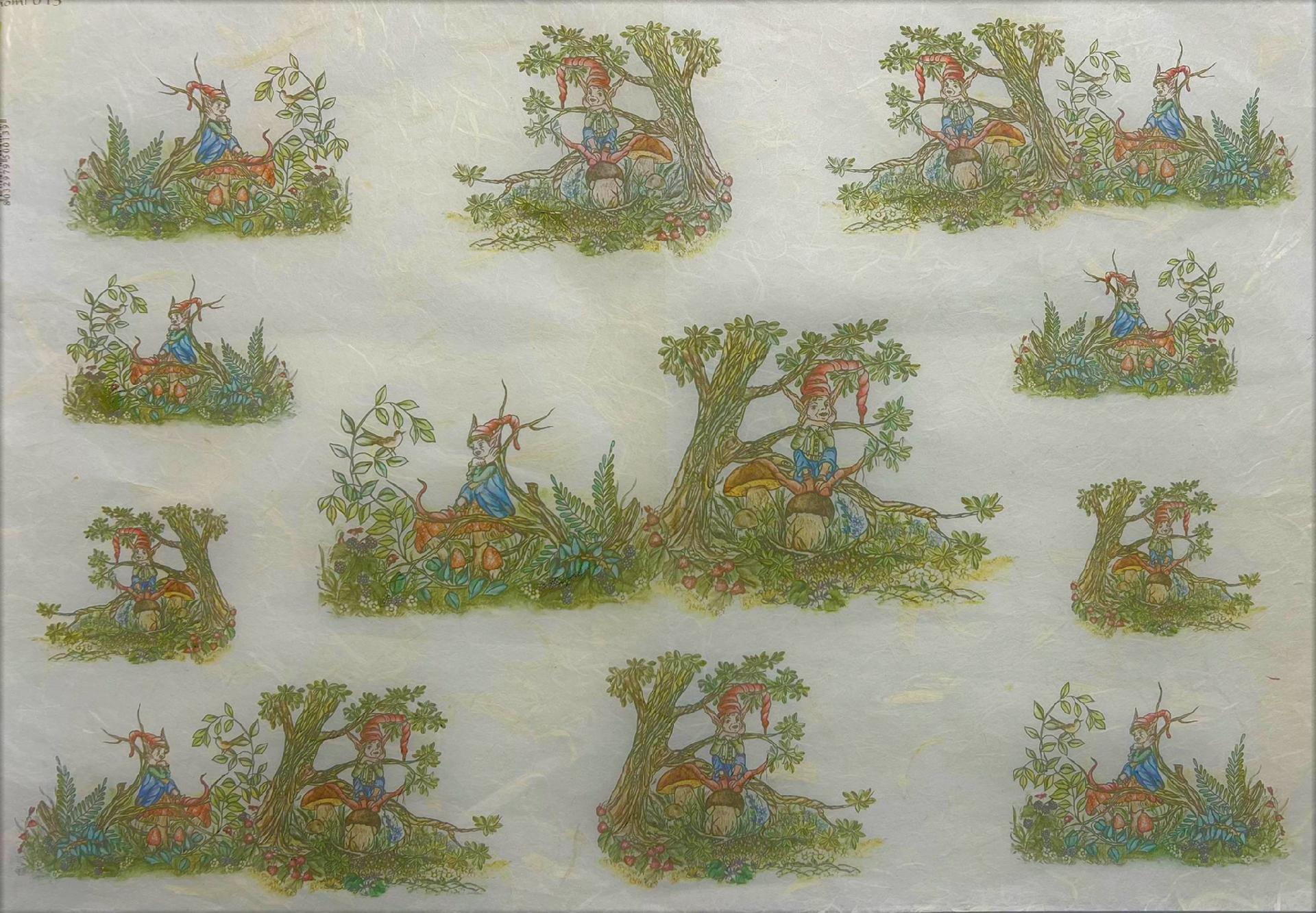 Carta riso gnomi stamperia 33x48