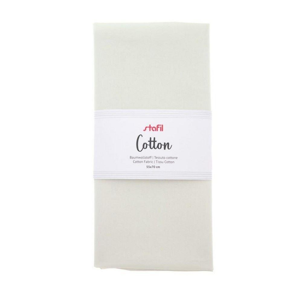 Tessuto cottone colore bianco Stafil 55x70 cm