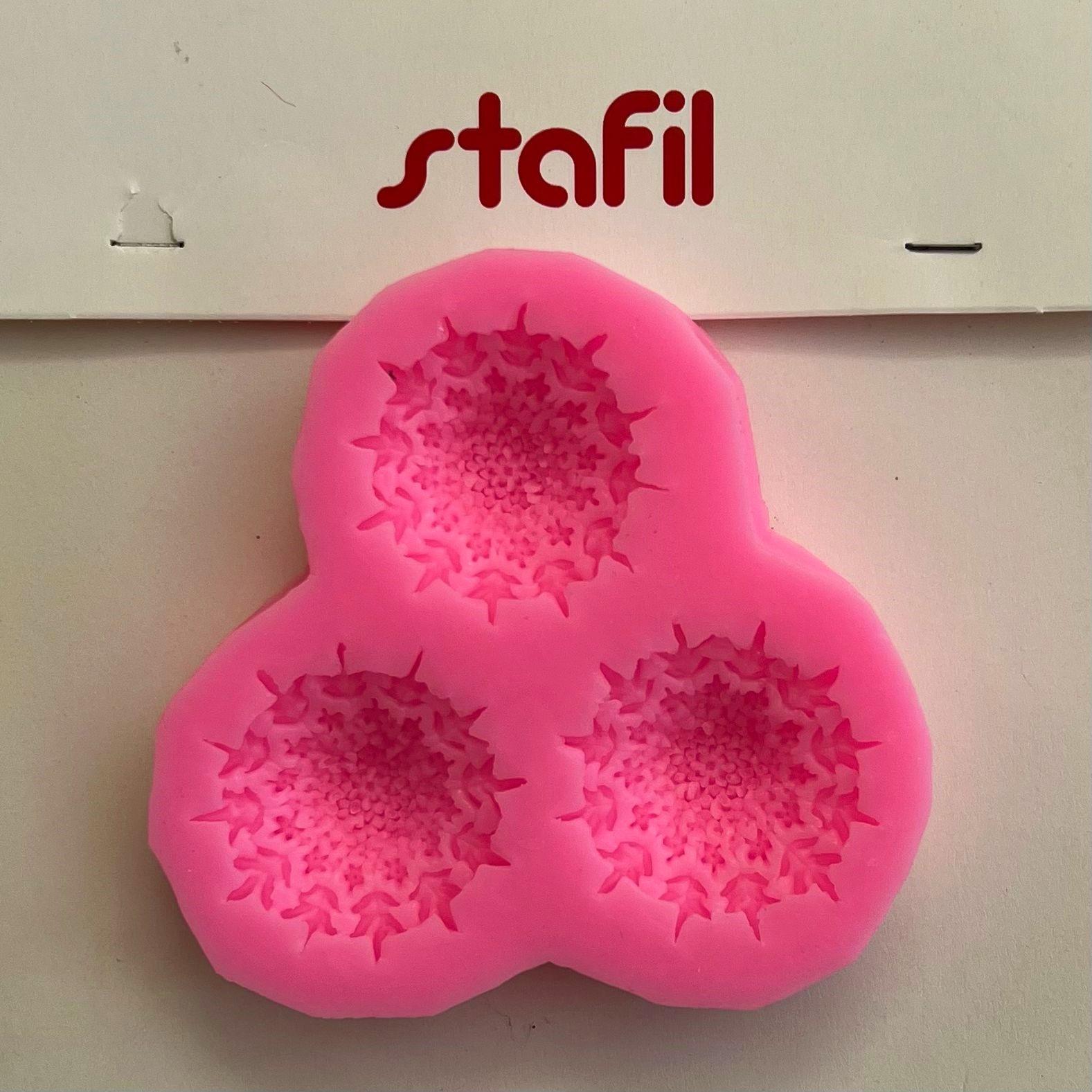 Stampo in silicone fiocchi di neve Stafil 7,8 x 7,5 x 1,2 cm 1