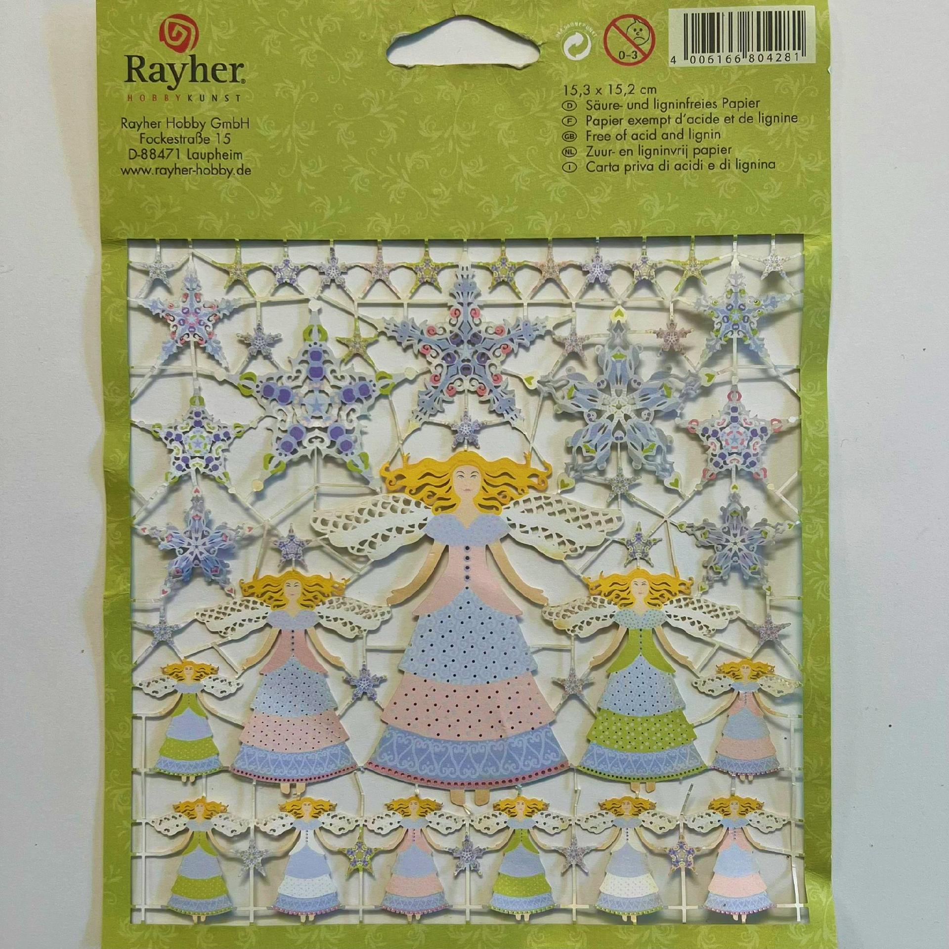 Sticker angeli stilizzati rayher 15 x 15 cm