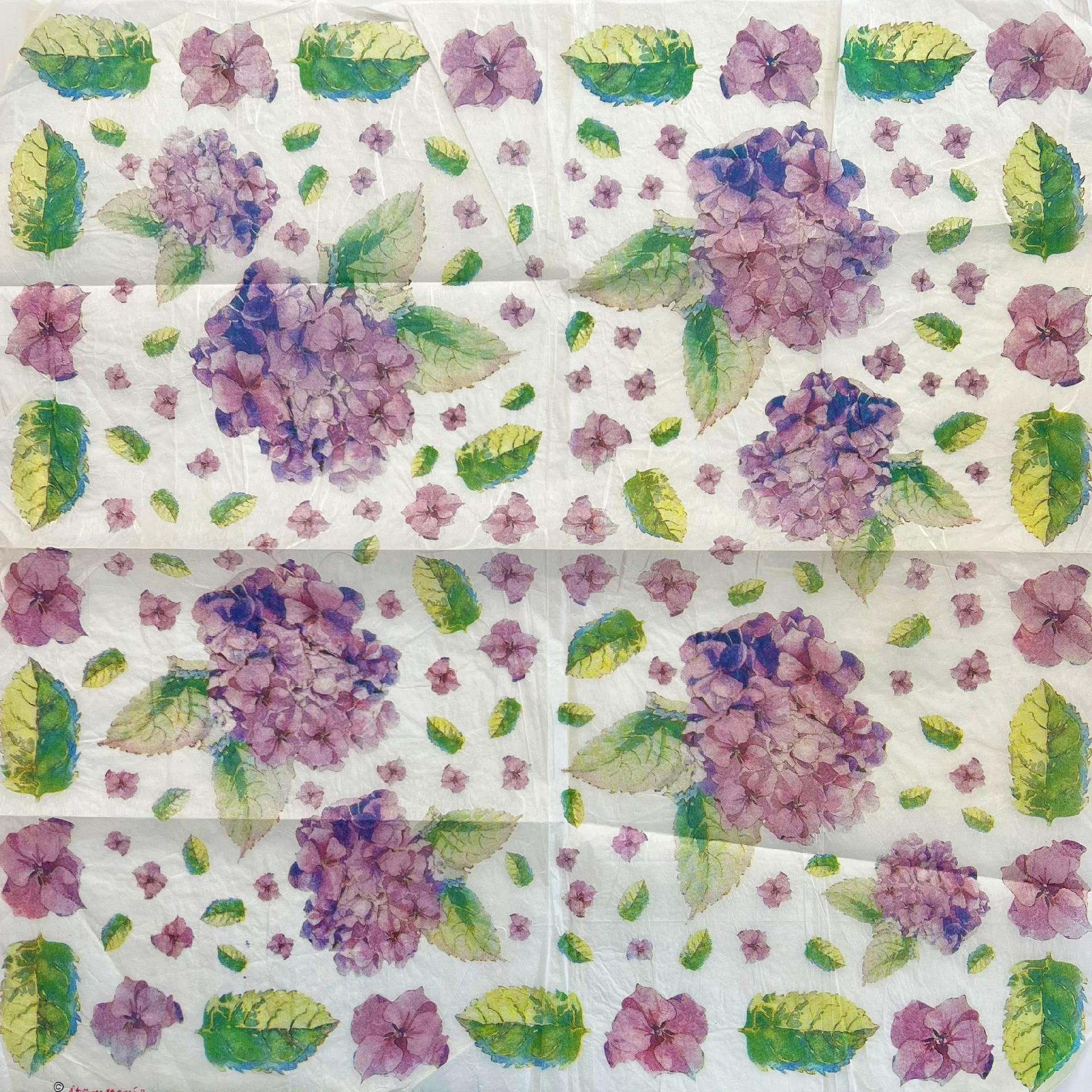 Tovagliolo in carta riso - Floreale stamperia 50 x 50 cm