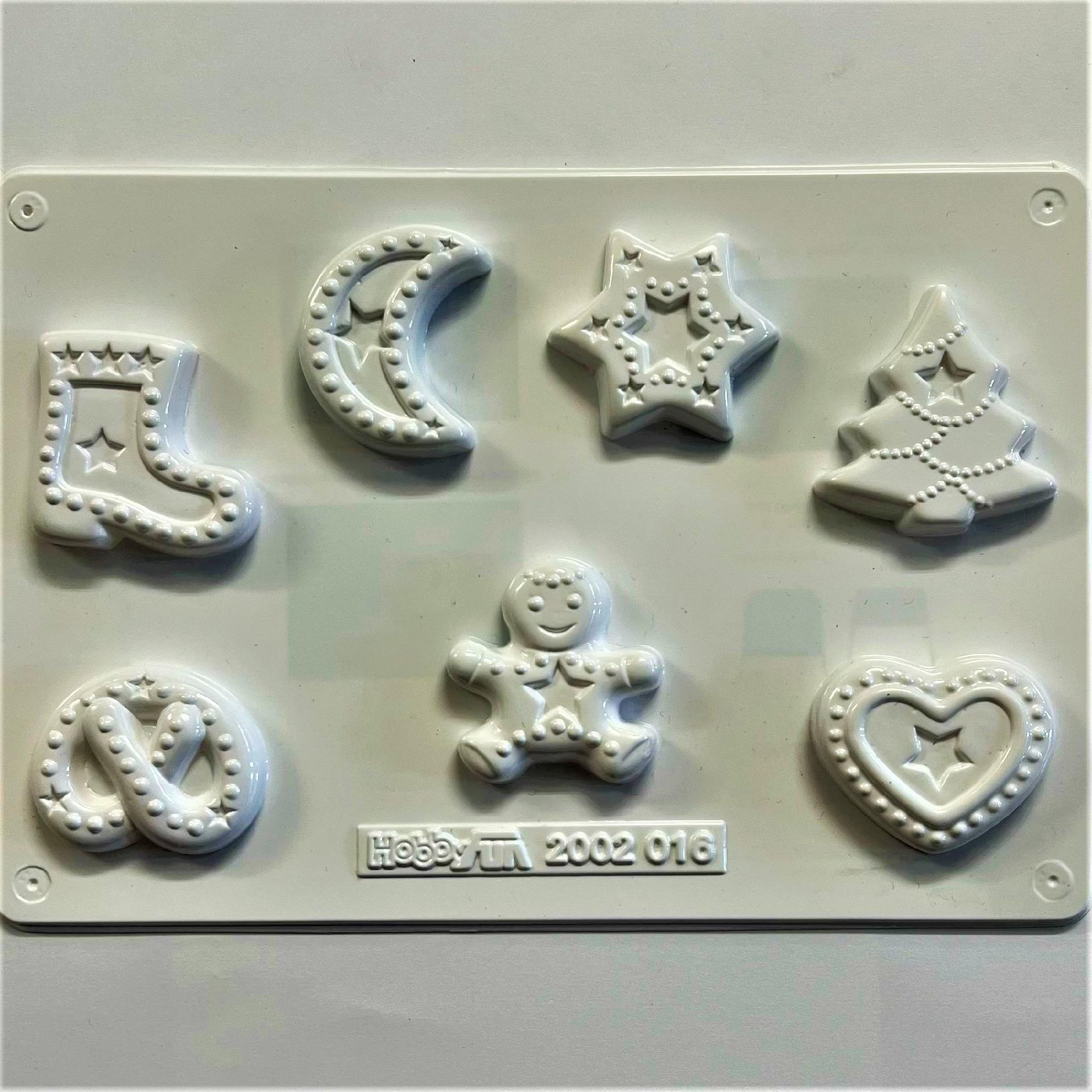 Stampo in plastica - decorazioni natalizie HobbyFun 16,5 cm x 24 cm