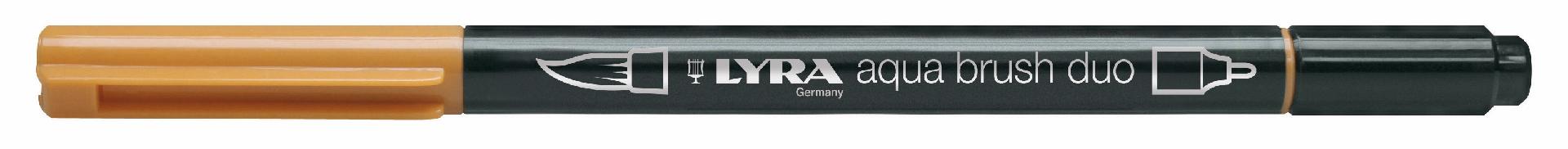 pennarello aqua brush duo lyra ocra d'oro