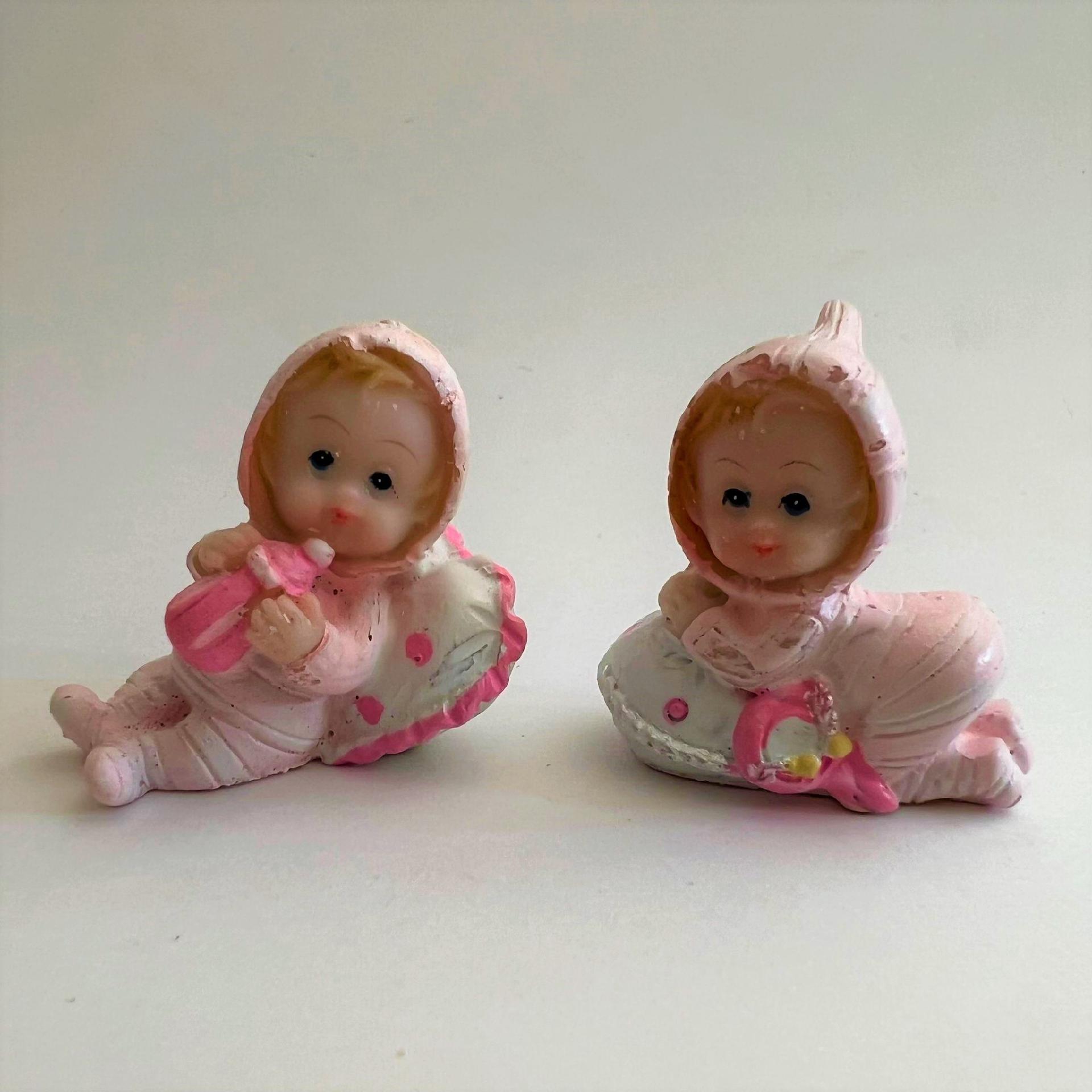 decorazione bambina con cuscino marianne hibby busta da 2 pezzi resina h 4 cm