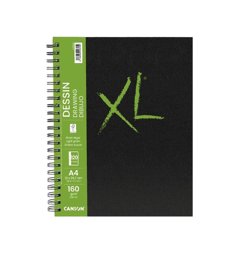 Blocco spiralato da disegno XL Canson A4 21 x 29,7 cm | 160 g/m² | 120 fogli