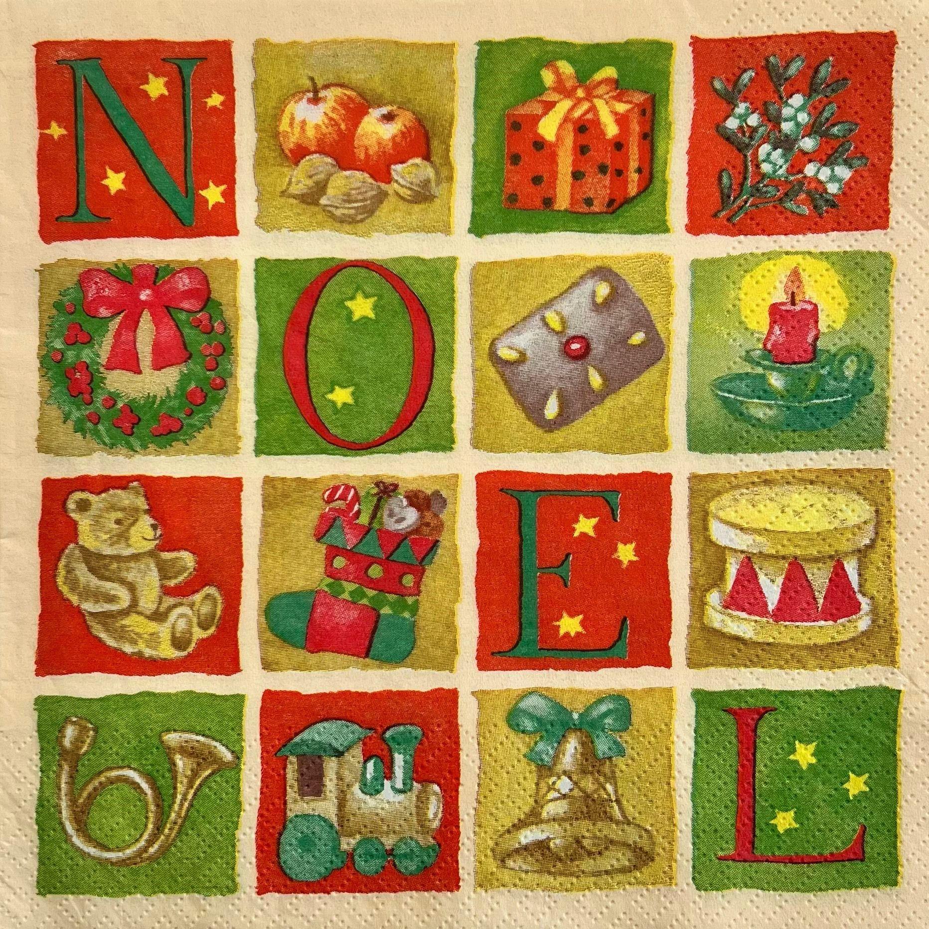 tovaglioli per decoupage noel arti e grafica busta da 2 pezzi 33x33